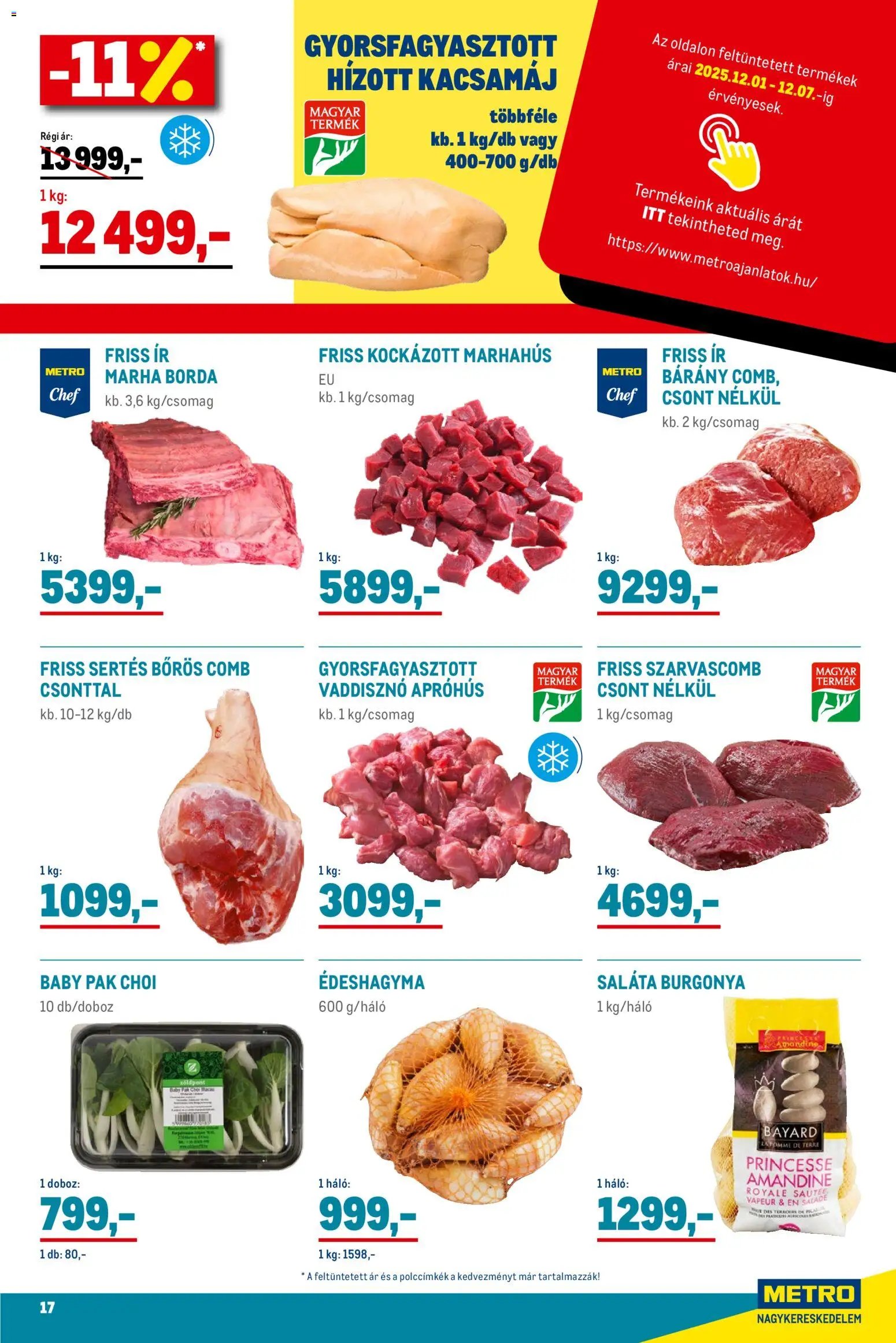 Metro újság 2025.12.01. Élelmiszer és Szezonális katalógus 2025/12 (2025-12-01 - 2025-12-31)