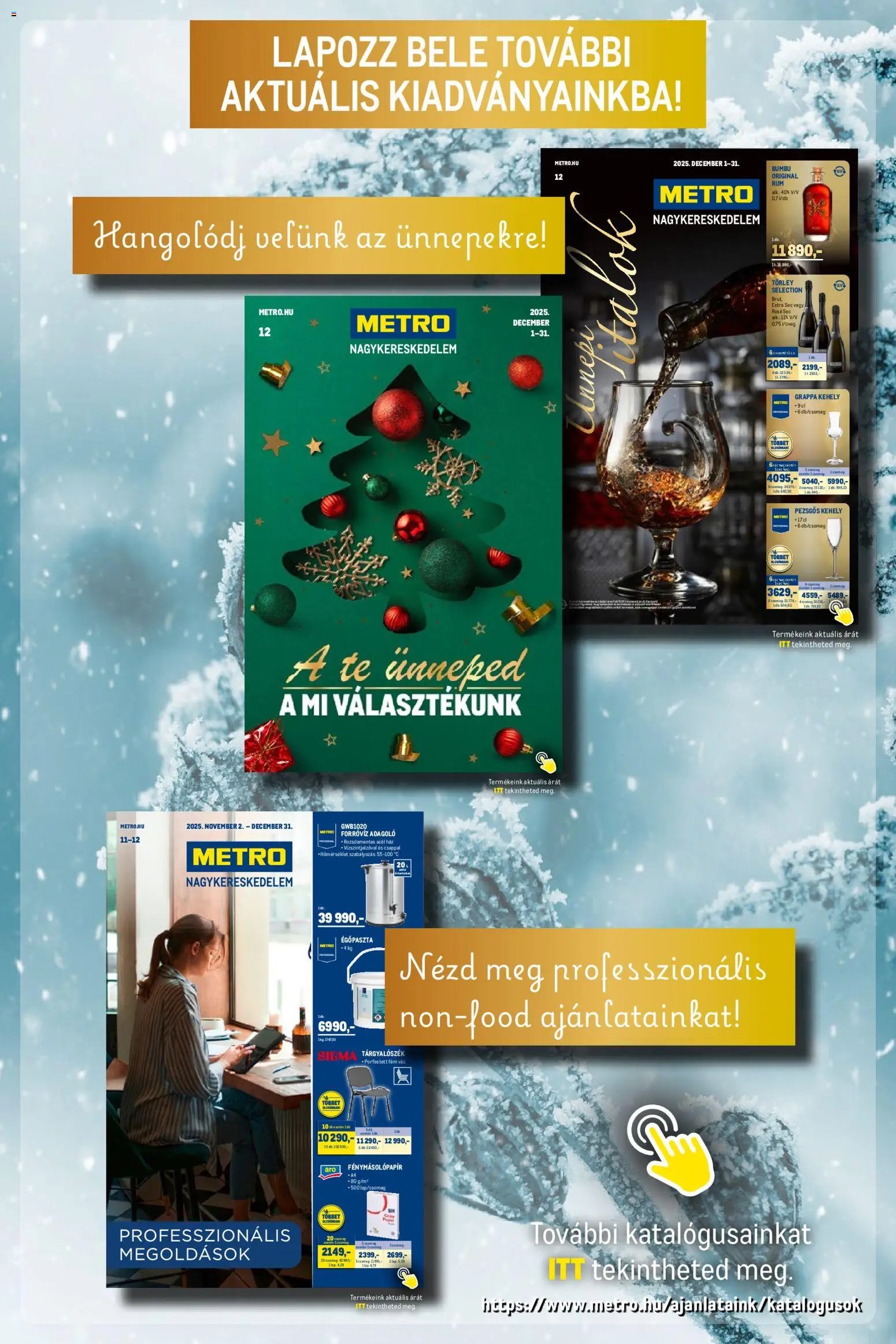 Metro újság 2025.12.01. Élelmiszer és Szezonális katalógus 2025/12 (2025-12-01 - 2025-12-31)