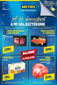 Metro újság 2025.12.01. Élelmiszer és Szezonális katalógus 2025/12 (2025-12-01 - 2025-12-31)