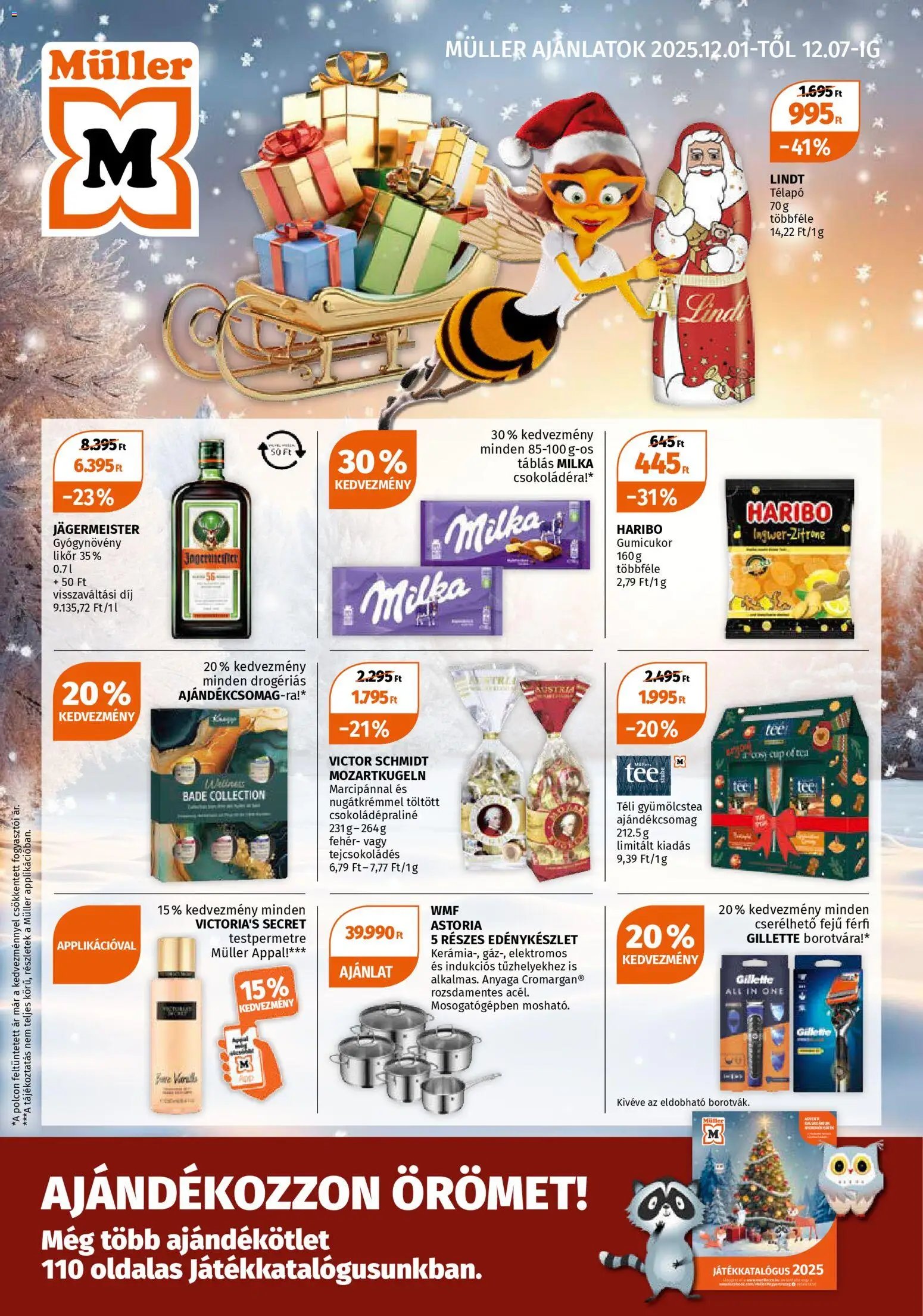 Müller újság 2025.12.01. Akciós újság Müller (2025-12-01 - 2025-12-07)