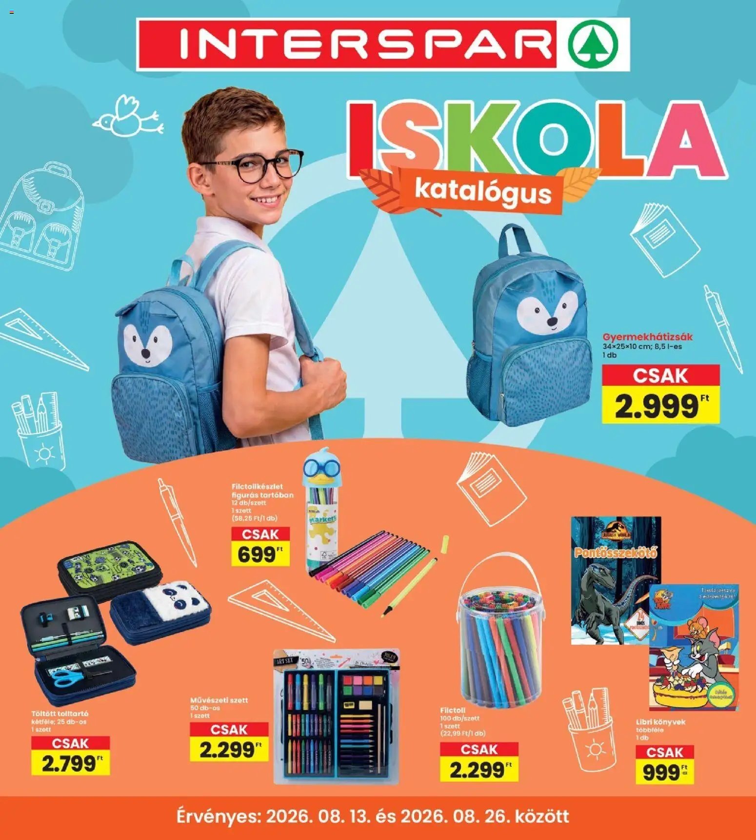 Interspar újság 2026.08.13. Interspar Iskola katalógus