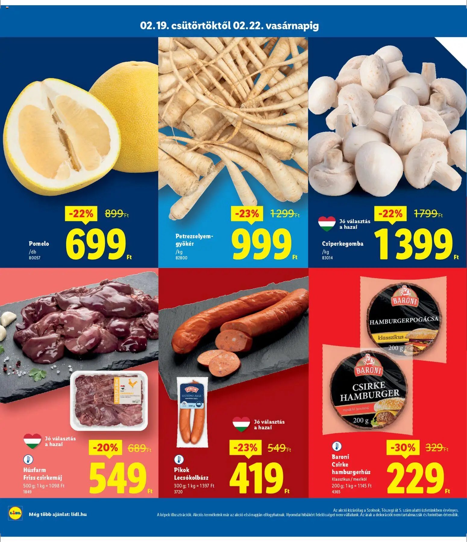Lidl újság 2026.02.19. Szolnok (2026-02-19 - 2026-02-22)
