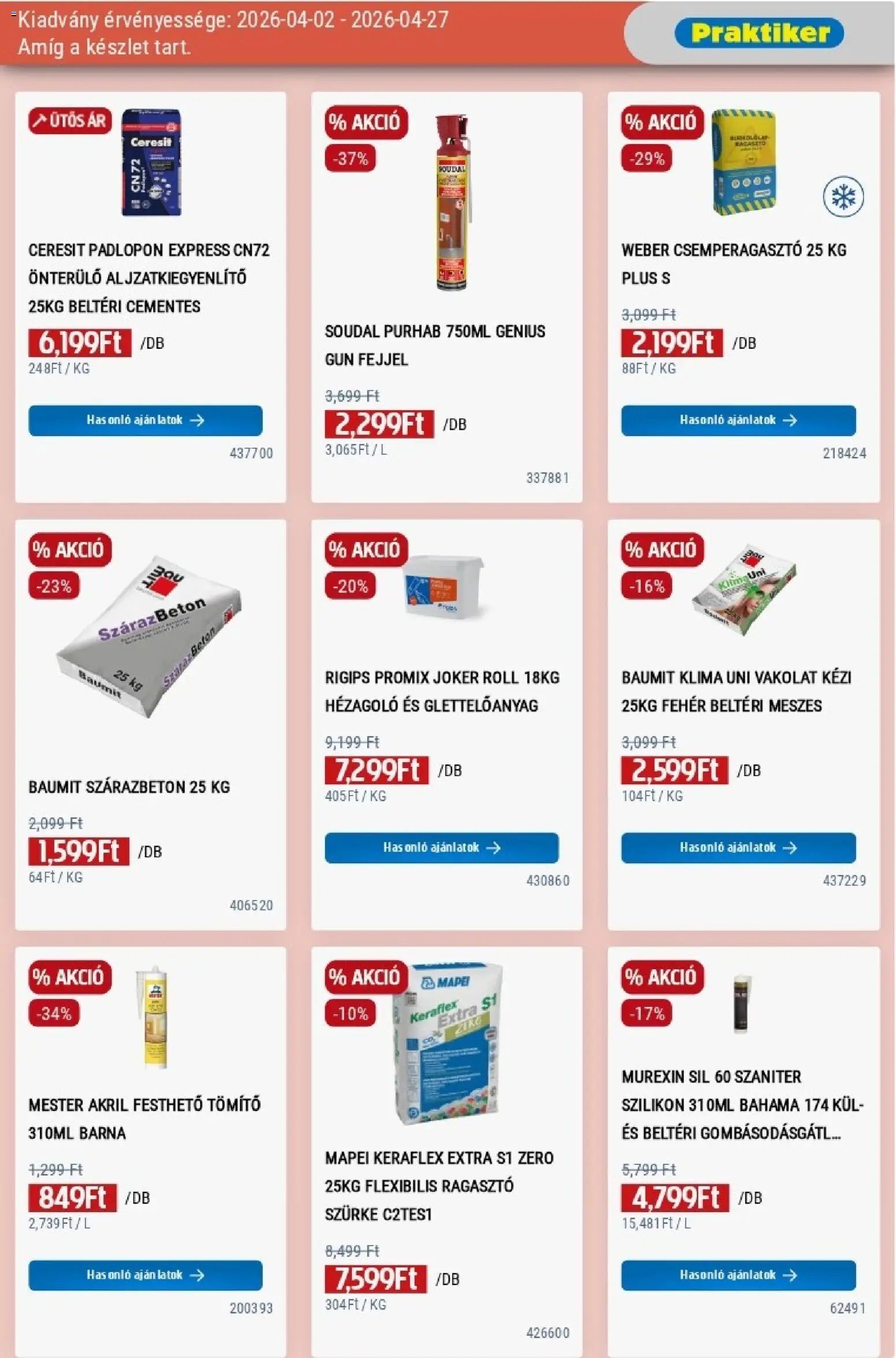 Praktiker újság 2026.04.02. Praktiker akciós újság (2026-04-02 - 2026-04-27)