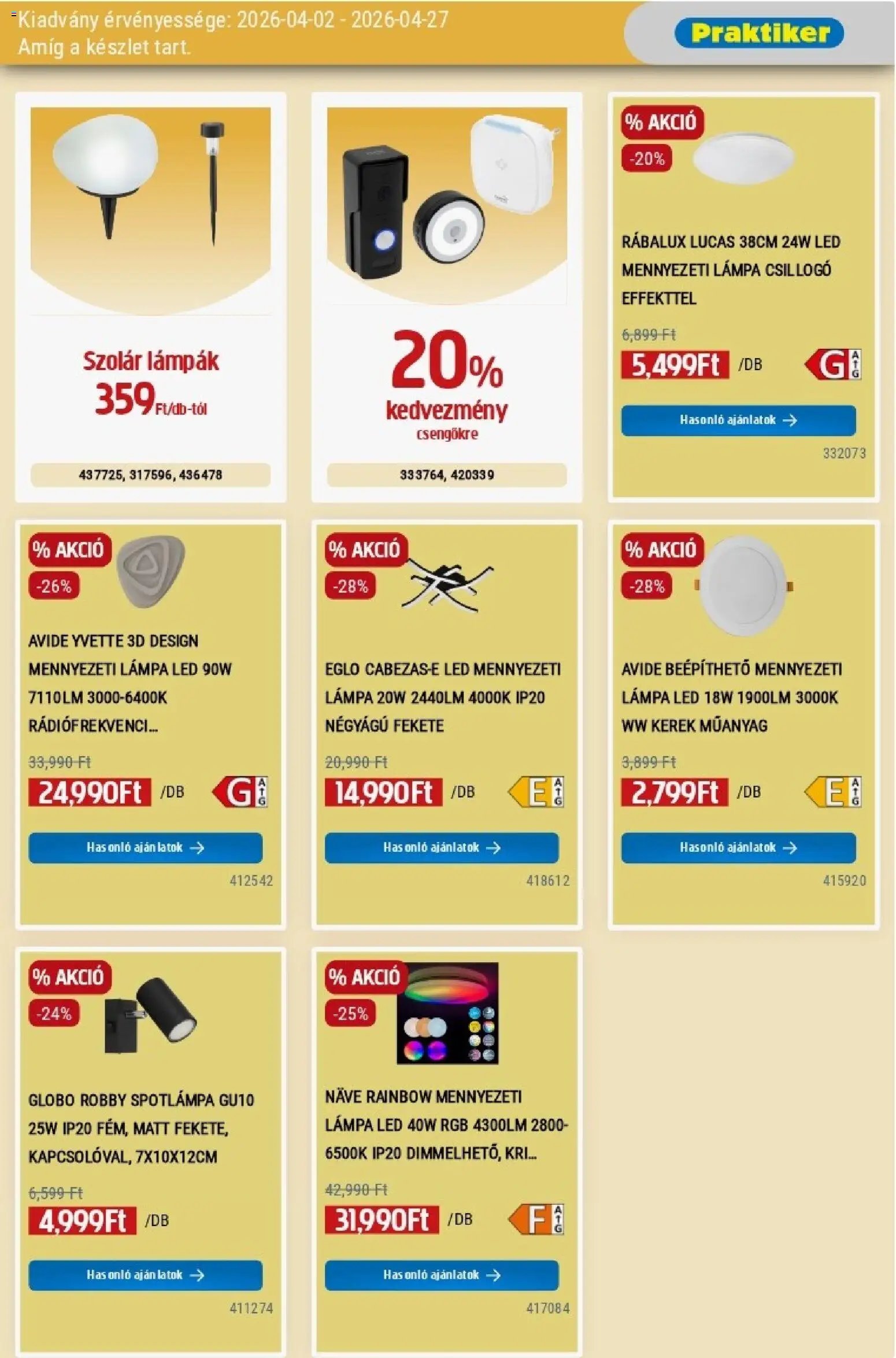 Praktiker újság 2026.04.02. Praktiker akciós újság (2026-04-02 - 2026-04-27)