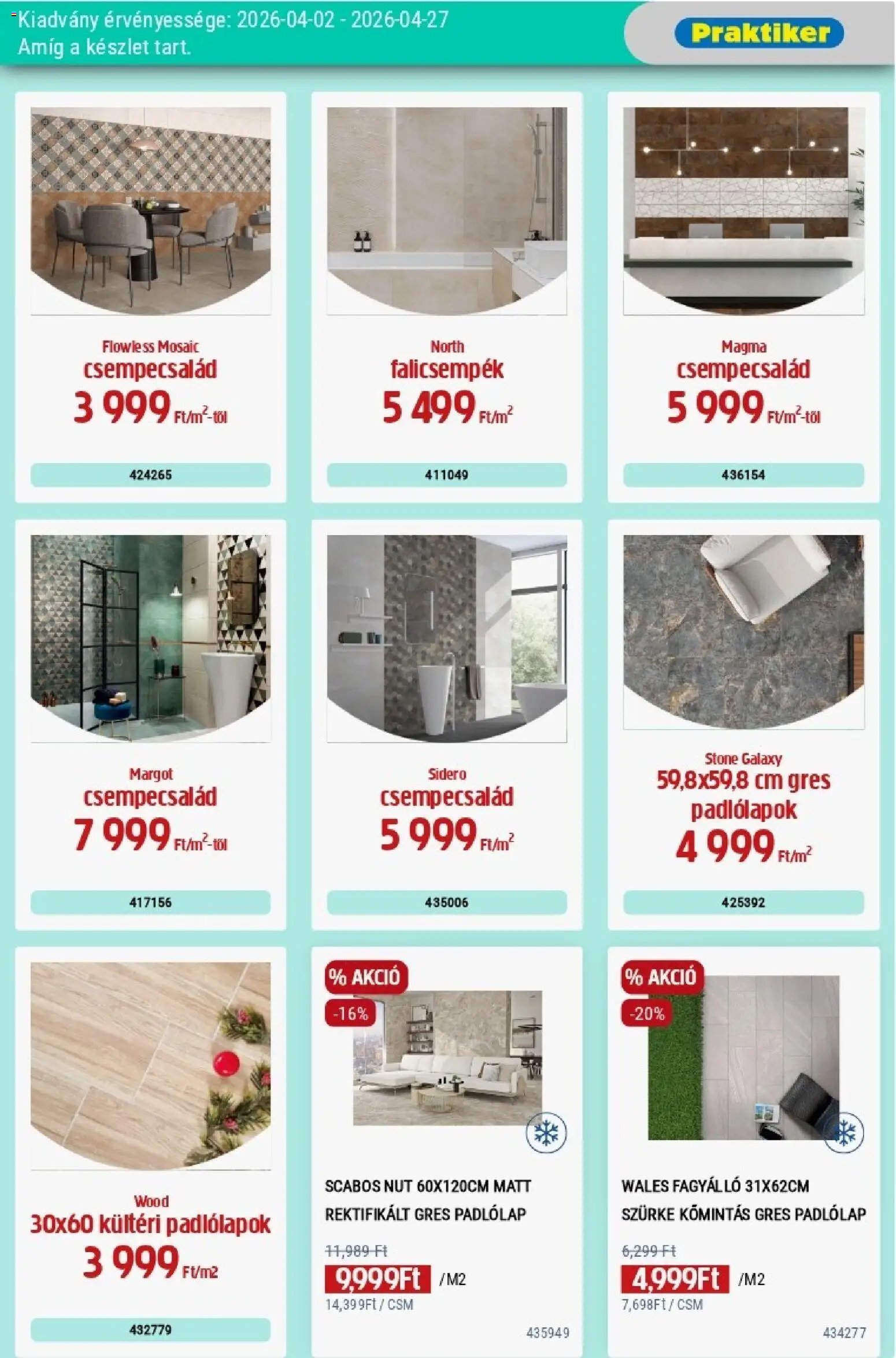 Praktiker újság 2026.04.02. Praktiker akciós újság (2026-04-02 - 2026-04-27)
