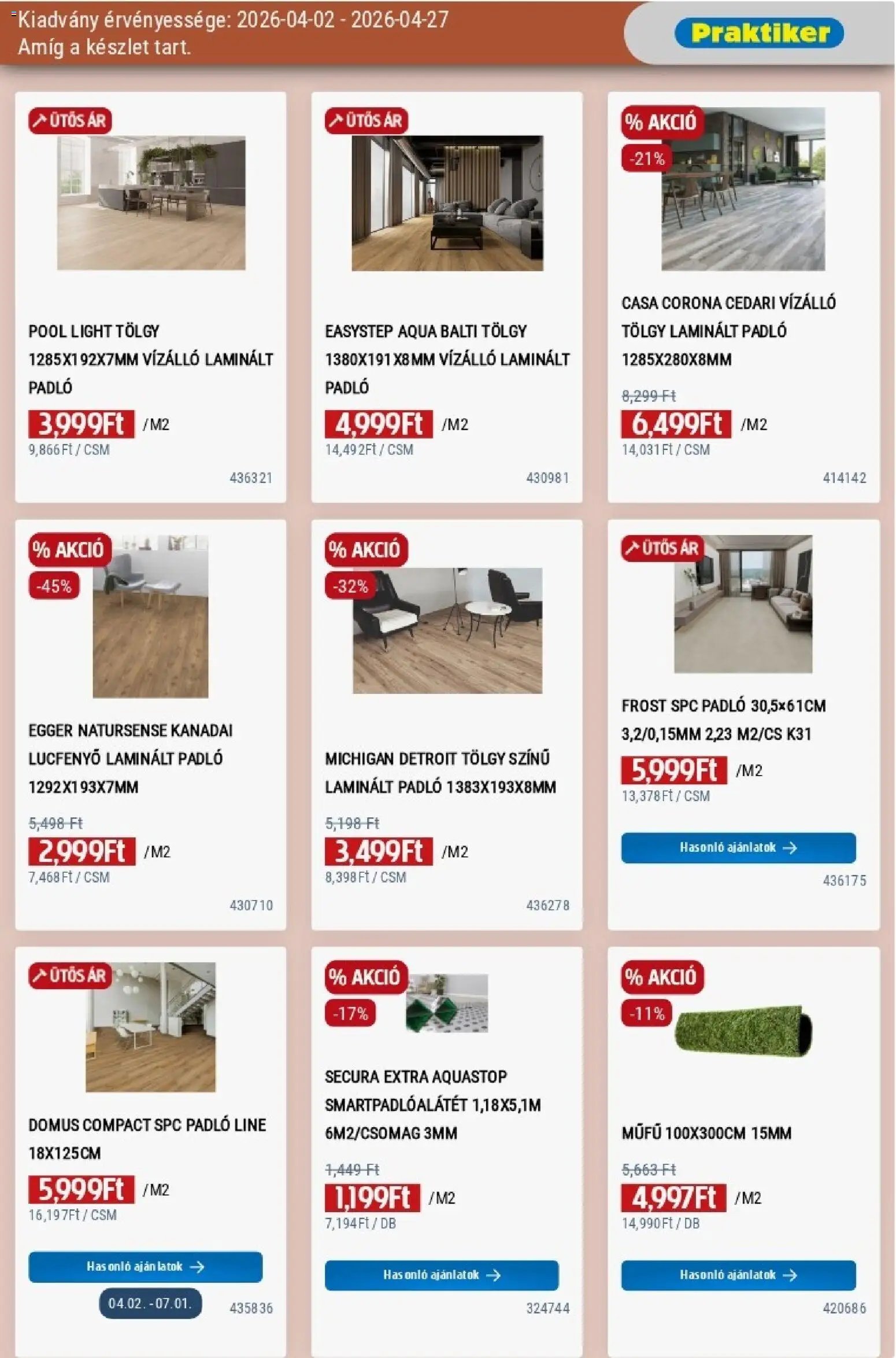 Praktiker újság 2026.04.02. Praktiker akciós újság (2026-04-02 - 2026-04-27)