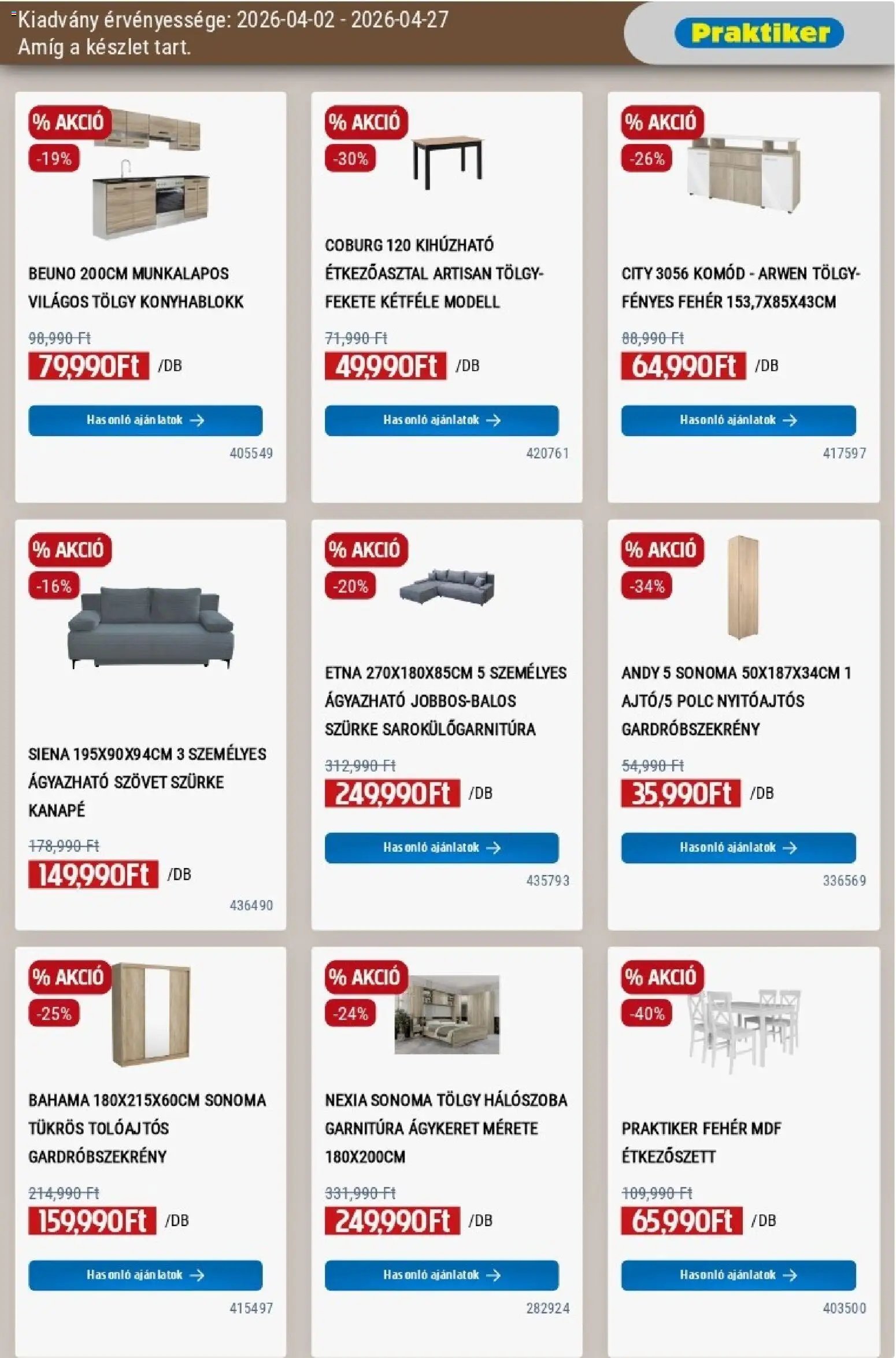 Praktiker újság 2026.04.02. Praktiker akciós újság (2026-04-02 - 2026-04-27)