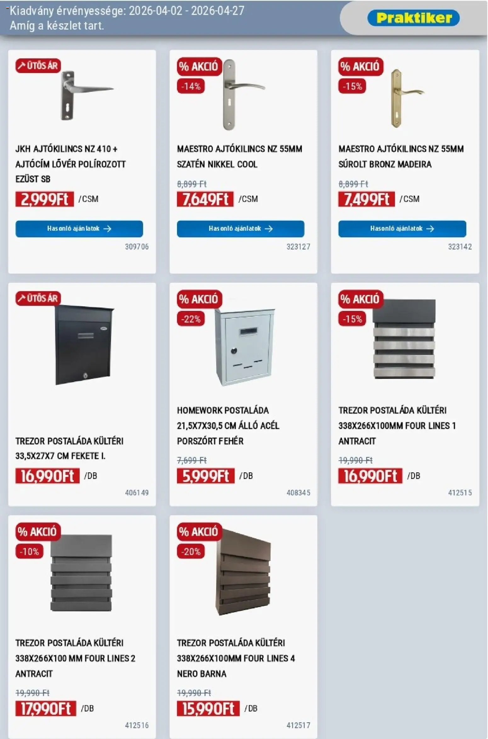 Praktiker újság 2026.04.02. Praktiker akciós újság (2026-04-02 - 2026-04-27)