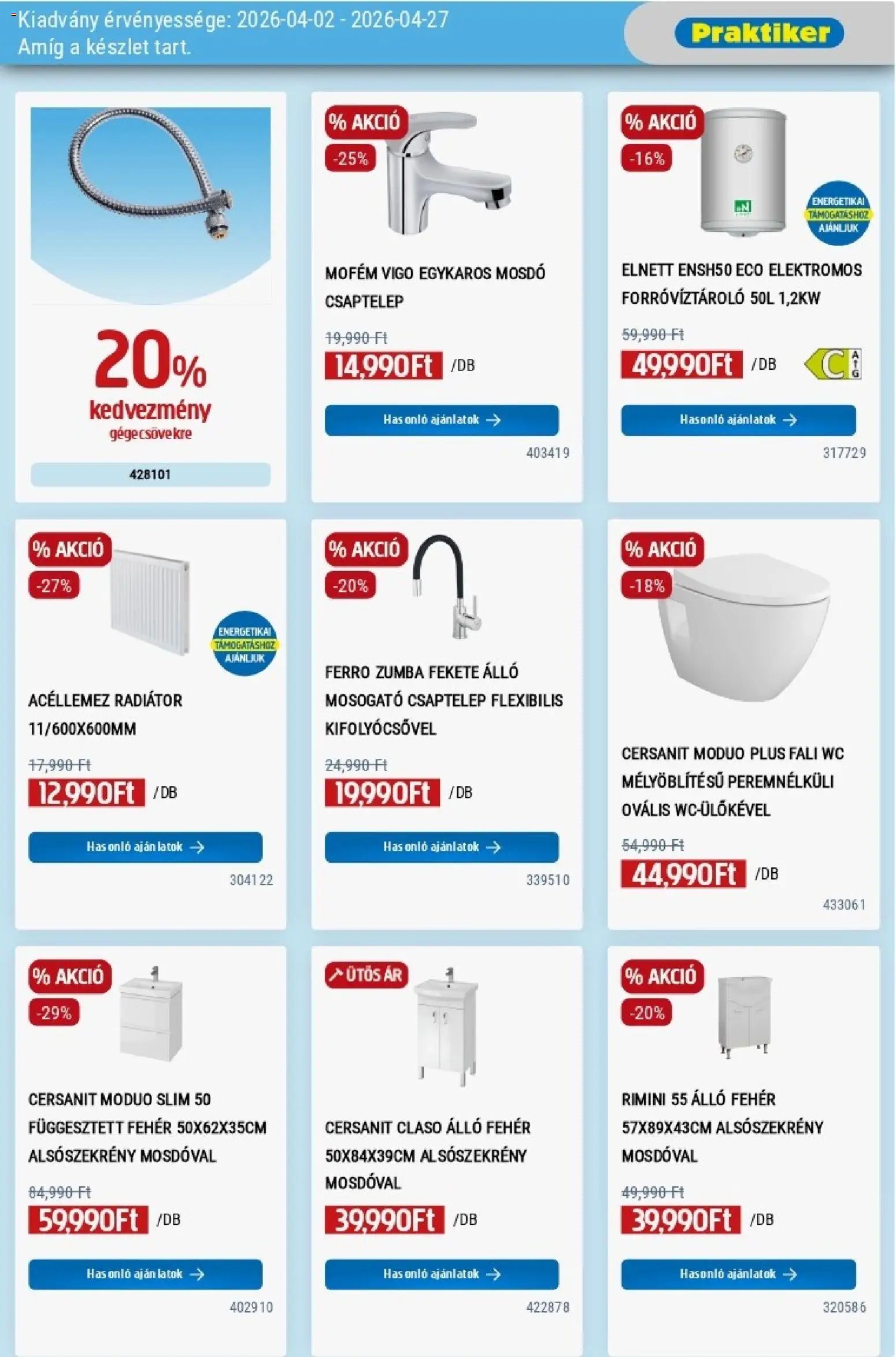 Praktiker újság 2026.04.02. Praktiker akciós újság (2026-04-02 - 2026-04-27)