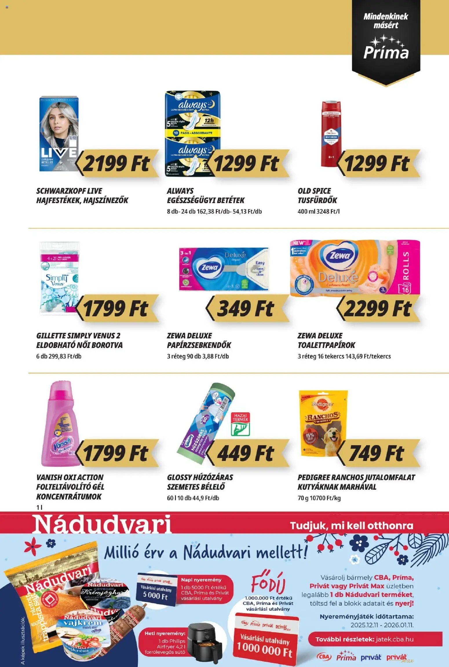 CBA Príma újság 2025.12.13. Akciós újság CBA Príma (2025-12-13 - 2025-12-31)