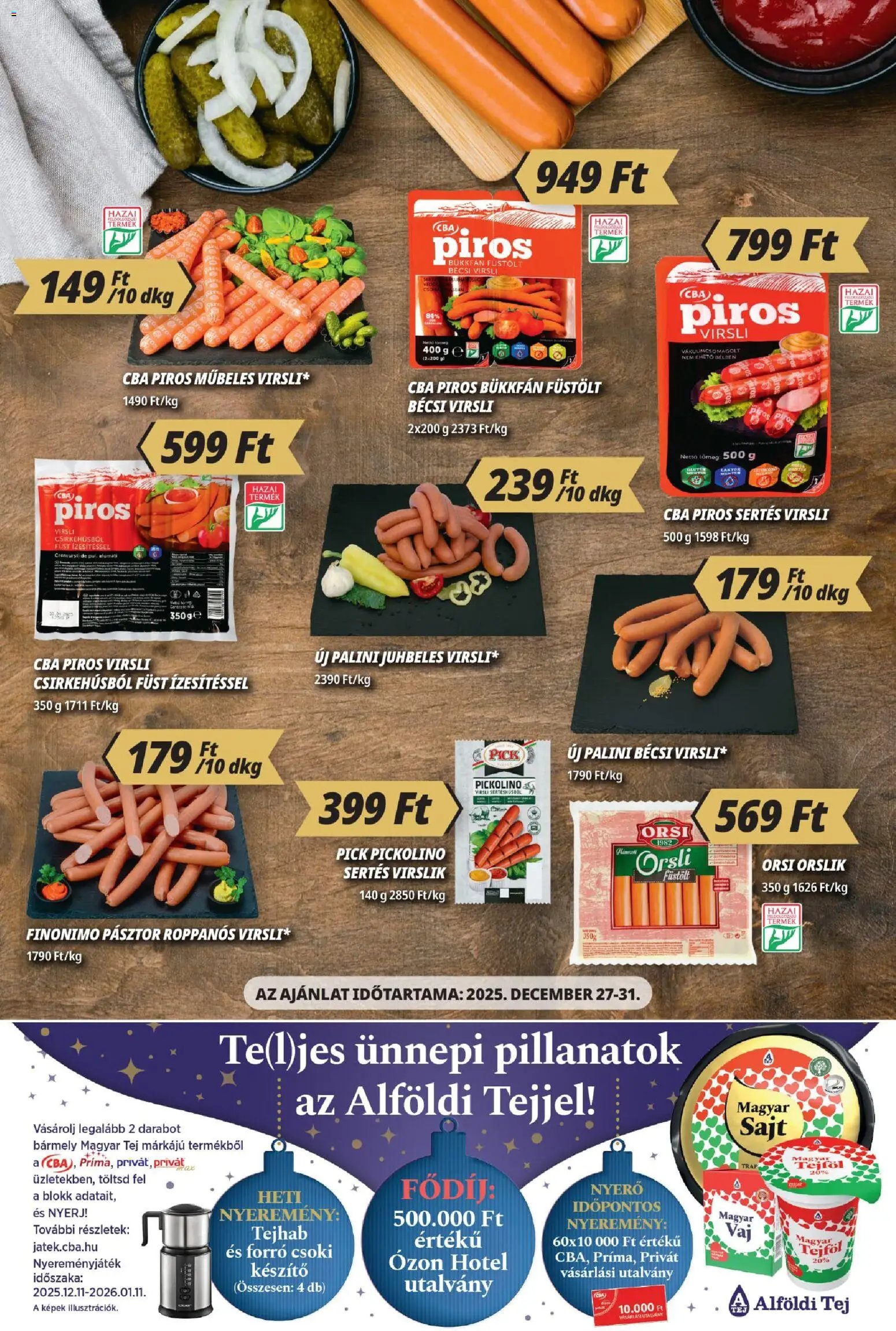 CBA Príma újság 2025.12.13. Akciós újság CBA Príma (2025-12-13 - 2025-12-31)