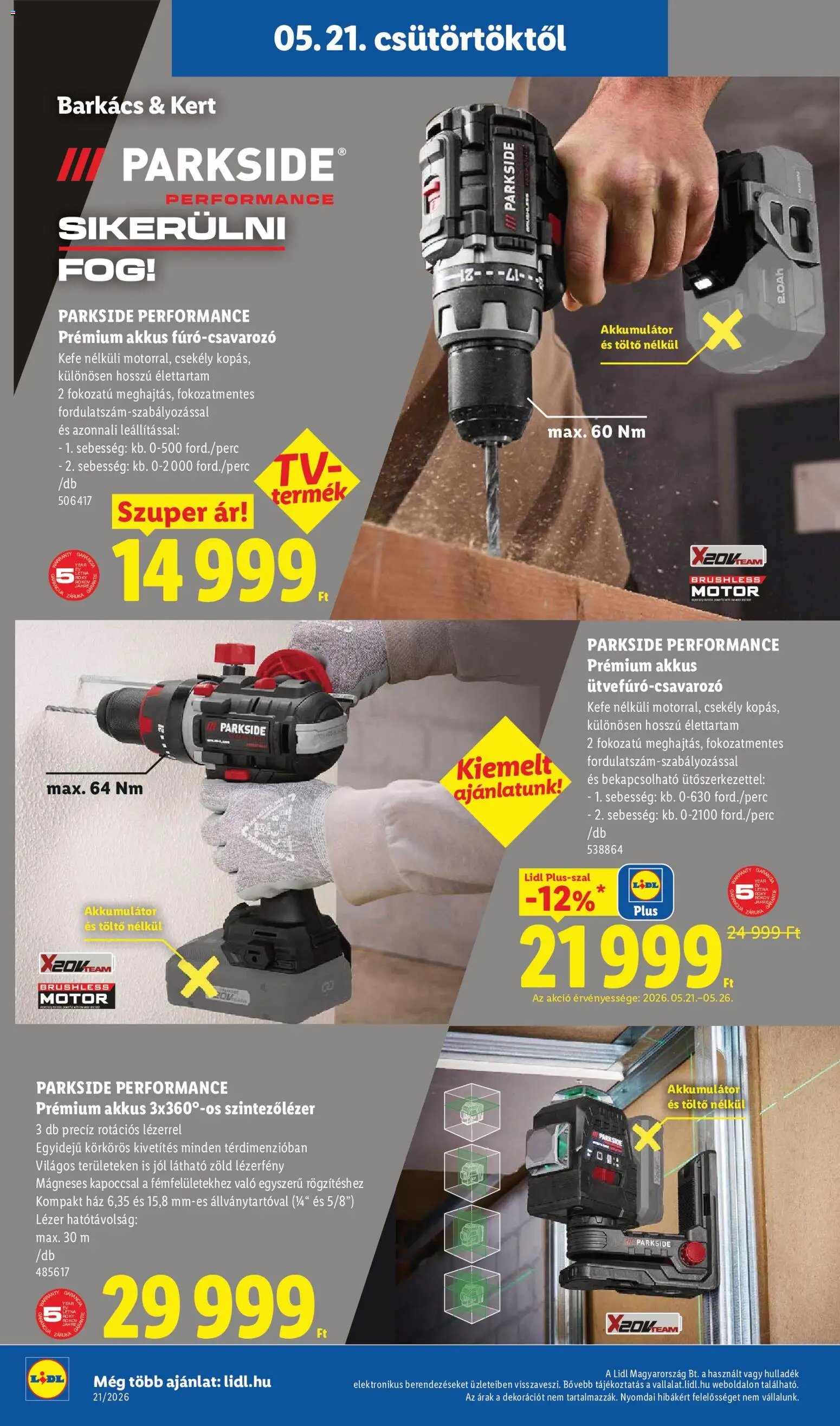 Lidl újság 2026.05.21. Lidl akciós újság (2026-05-21 - 2026-05-27)
