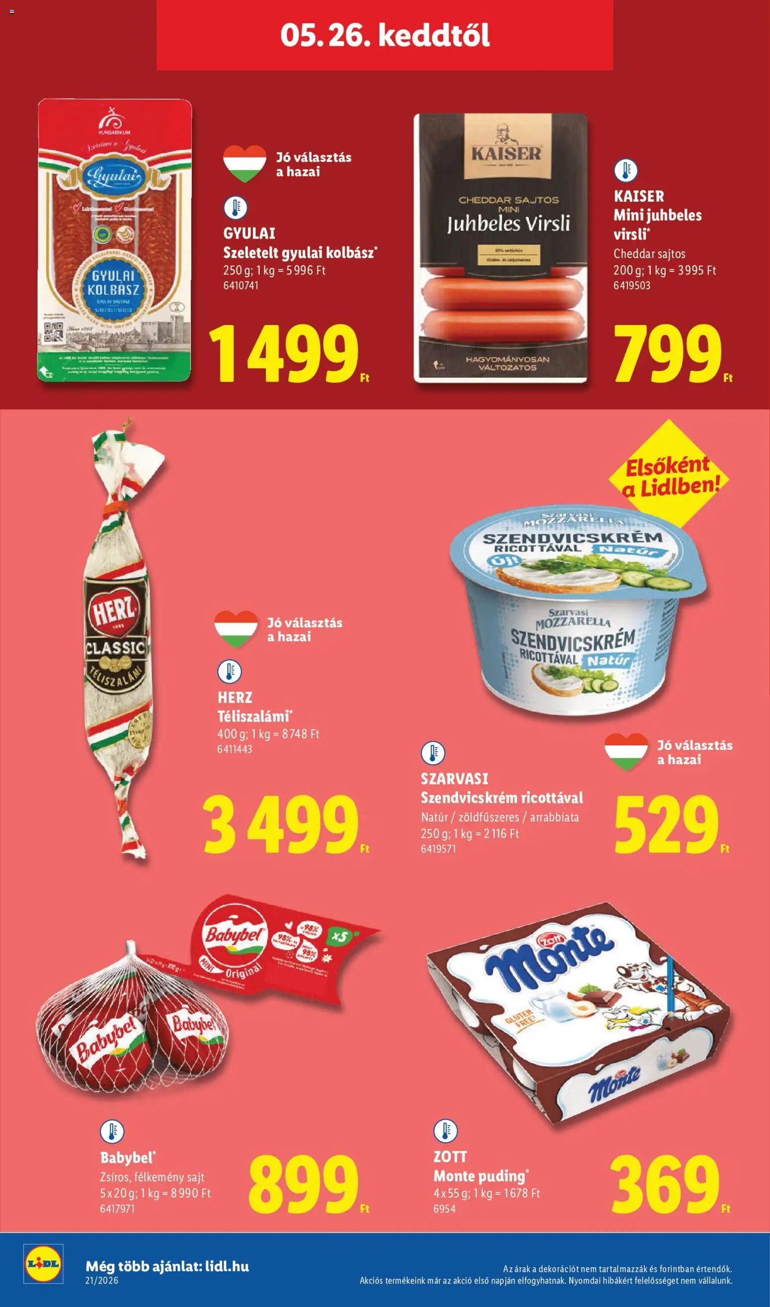 Lidl újság 2026.05.21. Lidl akciós újság (2026-05-21 - 2026-05-27)