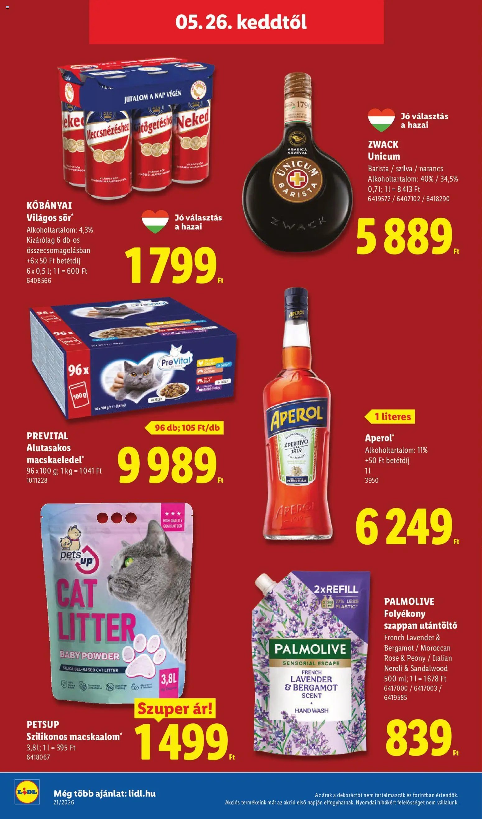 Lidl újság 2026.05.21. Lidl akciós újság (2026-05-21 - 2026-05-27)