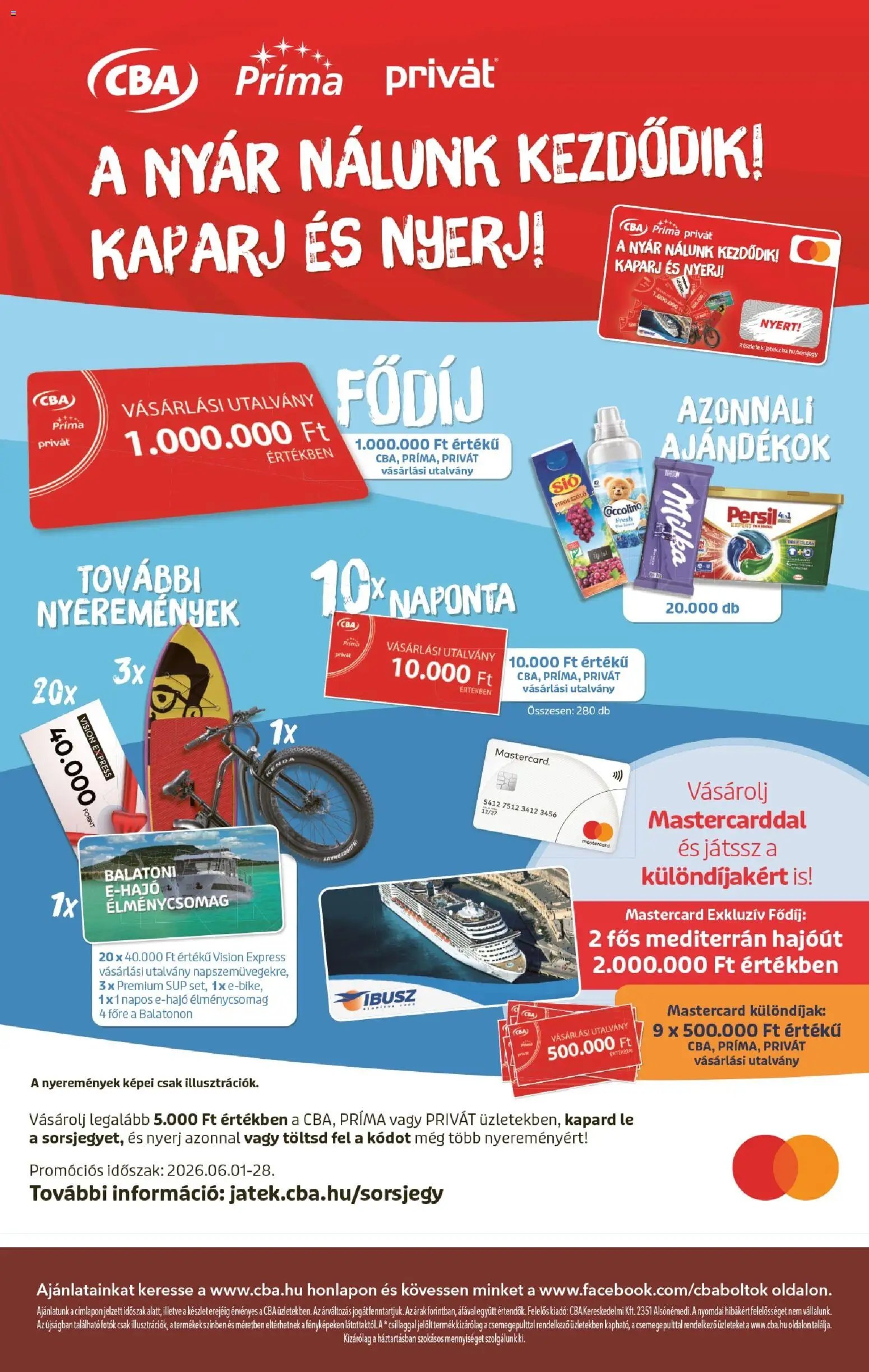 CBA újság 2026.06.11. CBA akciós újság
