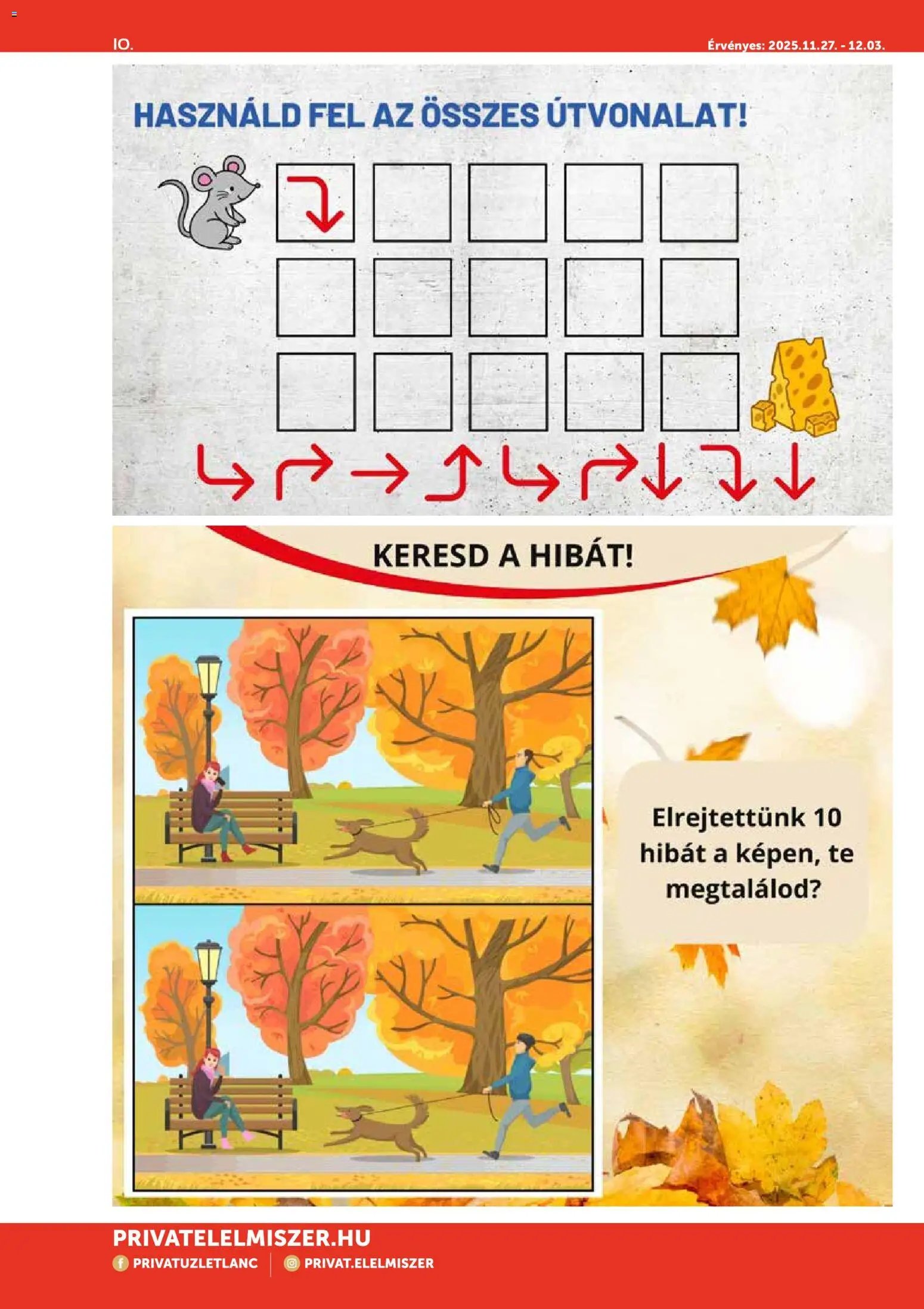 PRIVÁT újság 2025.11.27. Aktuális szórólap MAX (2025-11-27 - 2025-12-03)