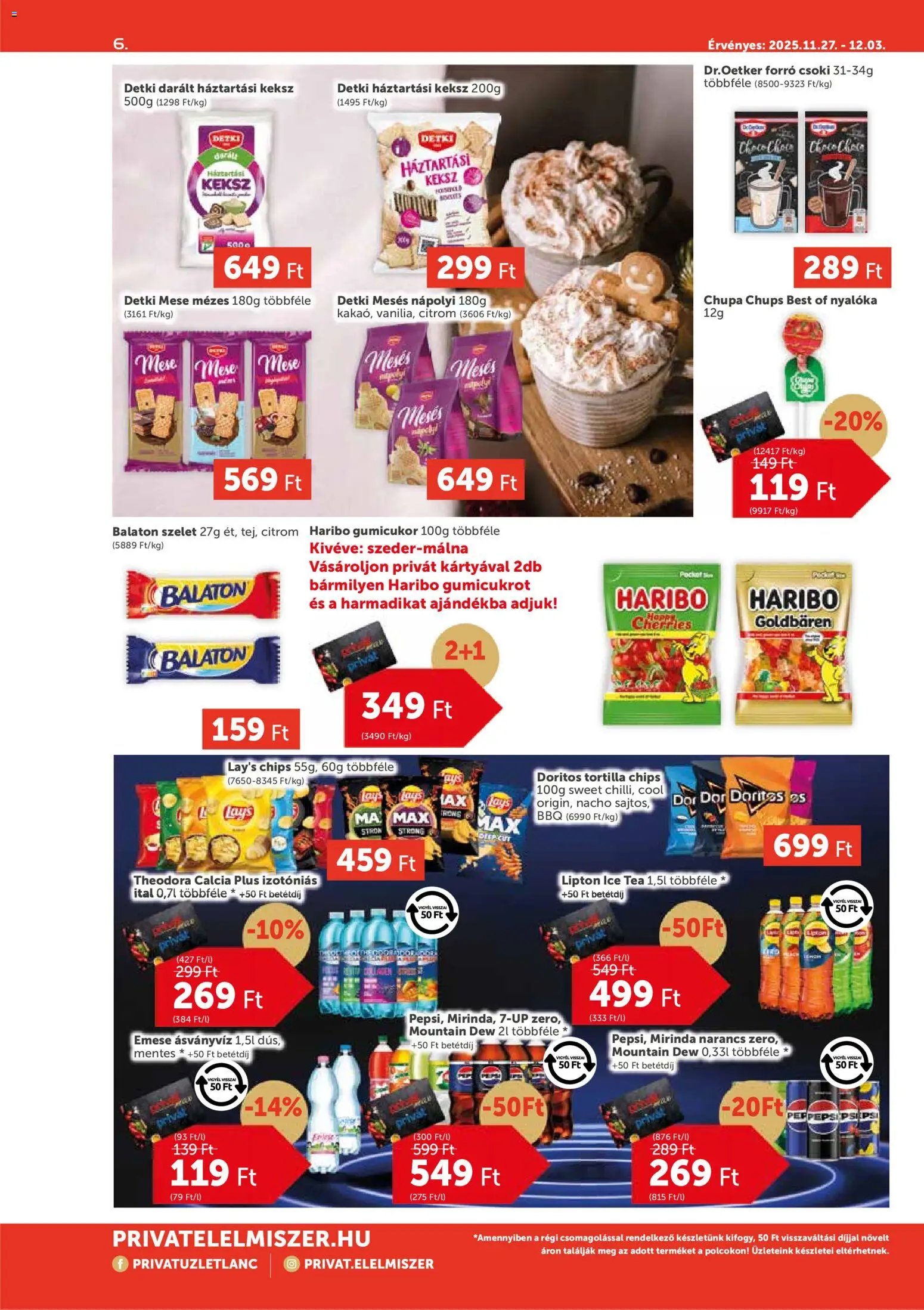 PRIVÁT újság 2025.11.27. Aktuális szórólap MAX (2025-11-27 - 2025-12-03)