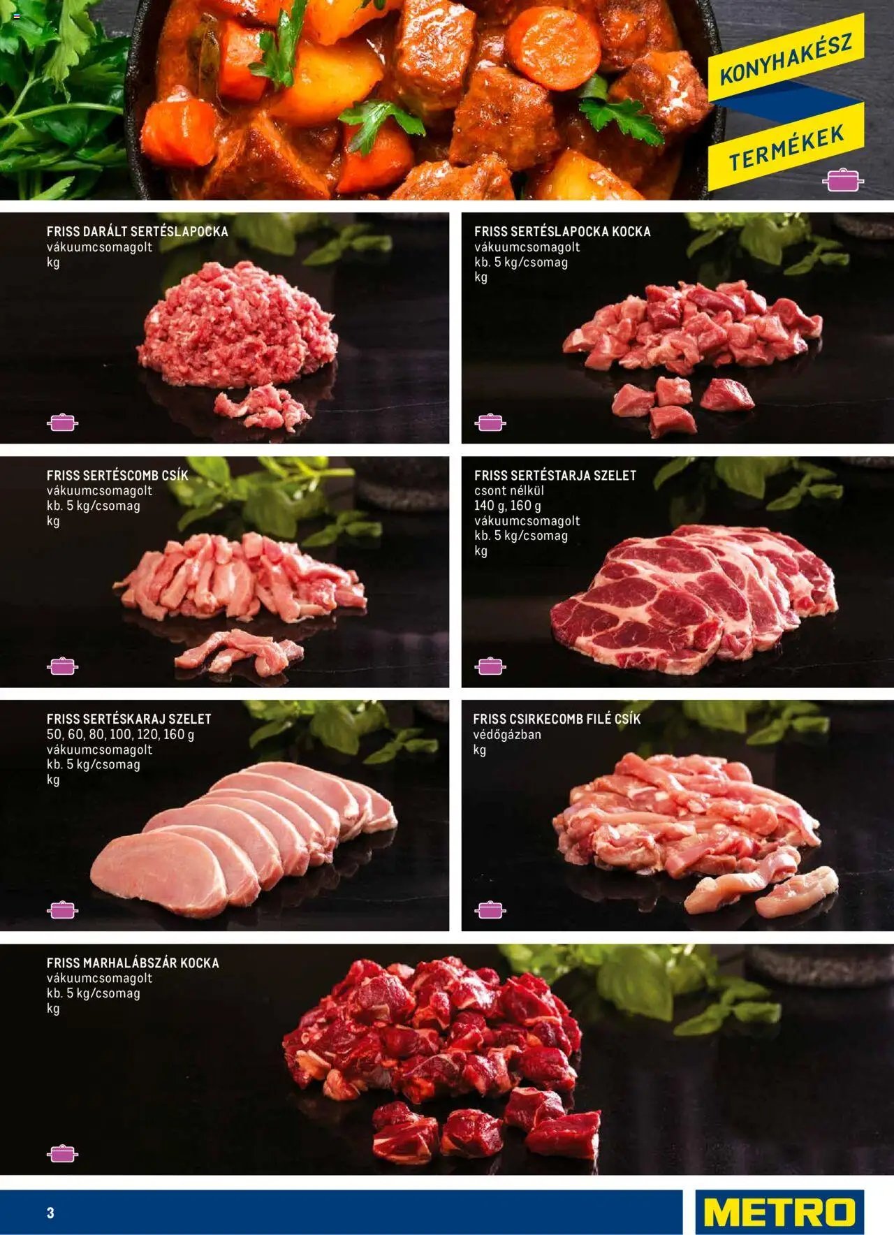 Metro újság 2024.05.03. Konyhakész Húsok Budapest katalógus (2024-05-03)
