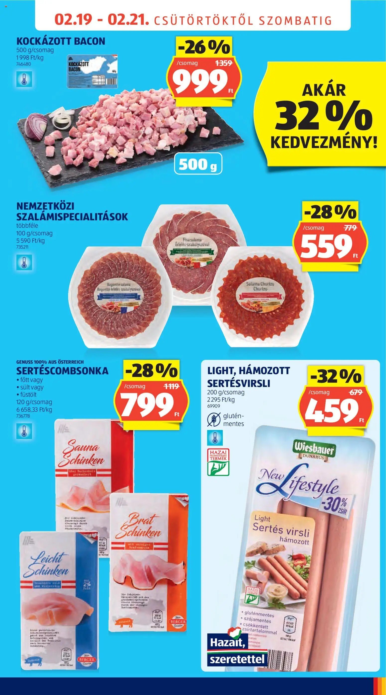Aldi újság 2026.02.19. Újranyitás: Budapest (2026-02-19 - 2026-02-21)