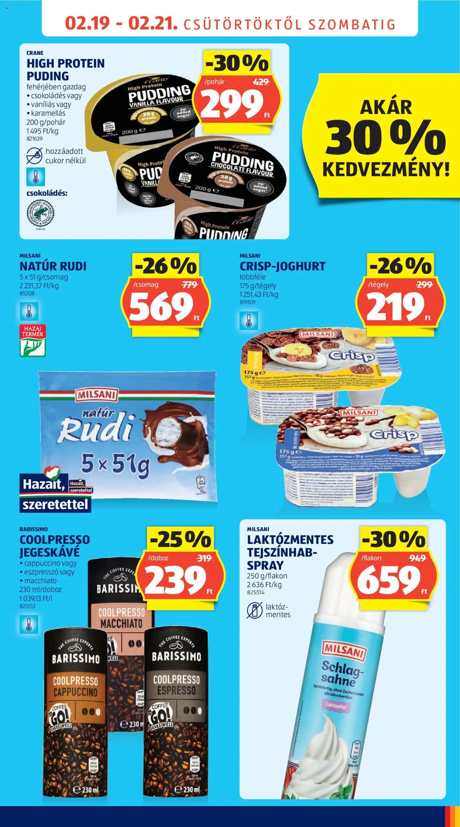 Aldi újság 2026.02.19. Újranyitás: Budapest (2026-02-19 - 2026-02-21)