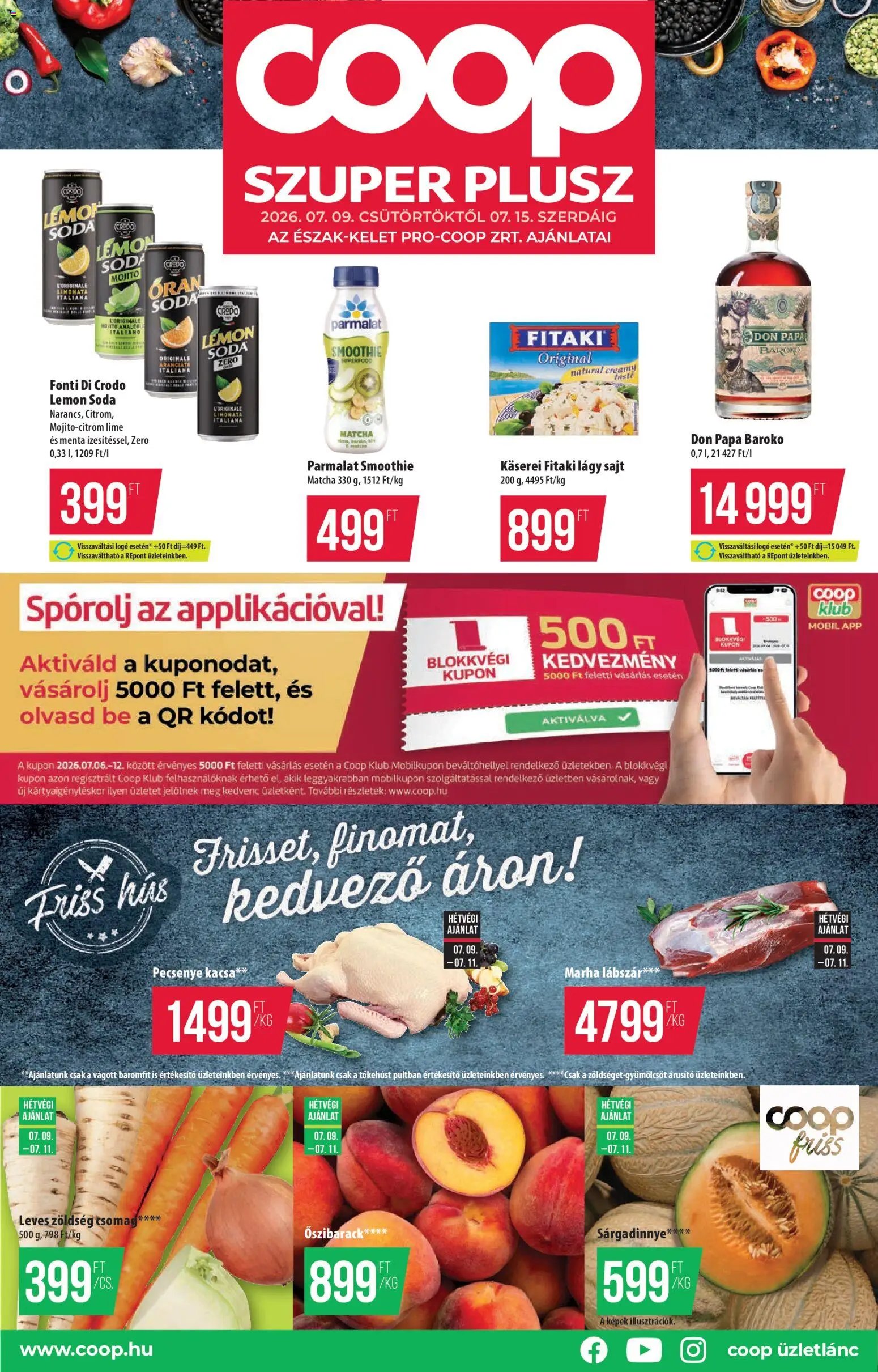 COOP újság 2026.07.09. COOP - Észak Kelet Pro-Coop Zrt - Szuper Plusz