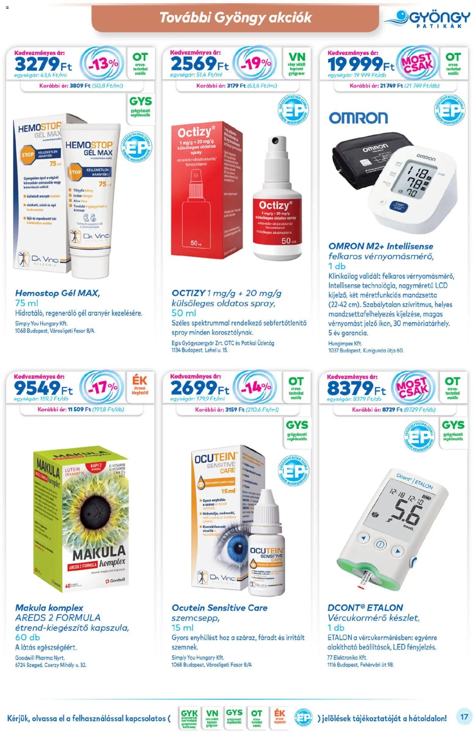 Gyöngy Patikák újság 2025.11.01. Akciós újság Gyöngy Patikák (2025-11-01 - 2025-11-30)
