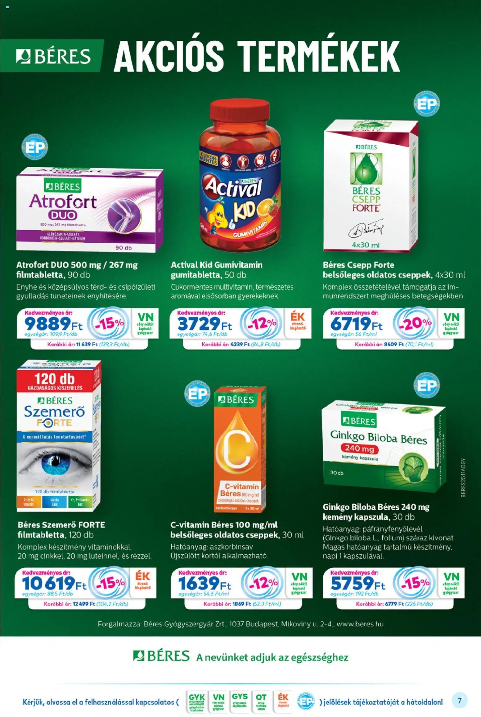 Gyöngy Patikák újság 2025.11.01. Akciós újság Gyöngy Patikák (2025-11-01 - 2025-11-30)