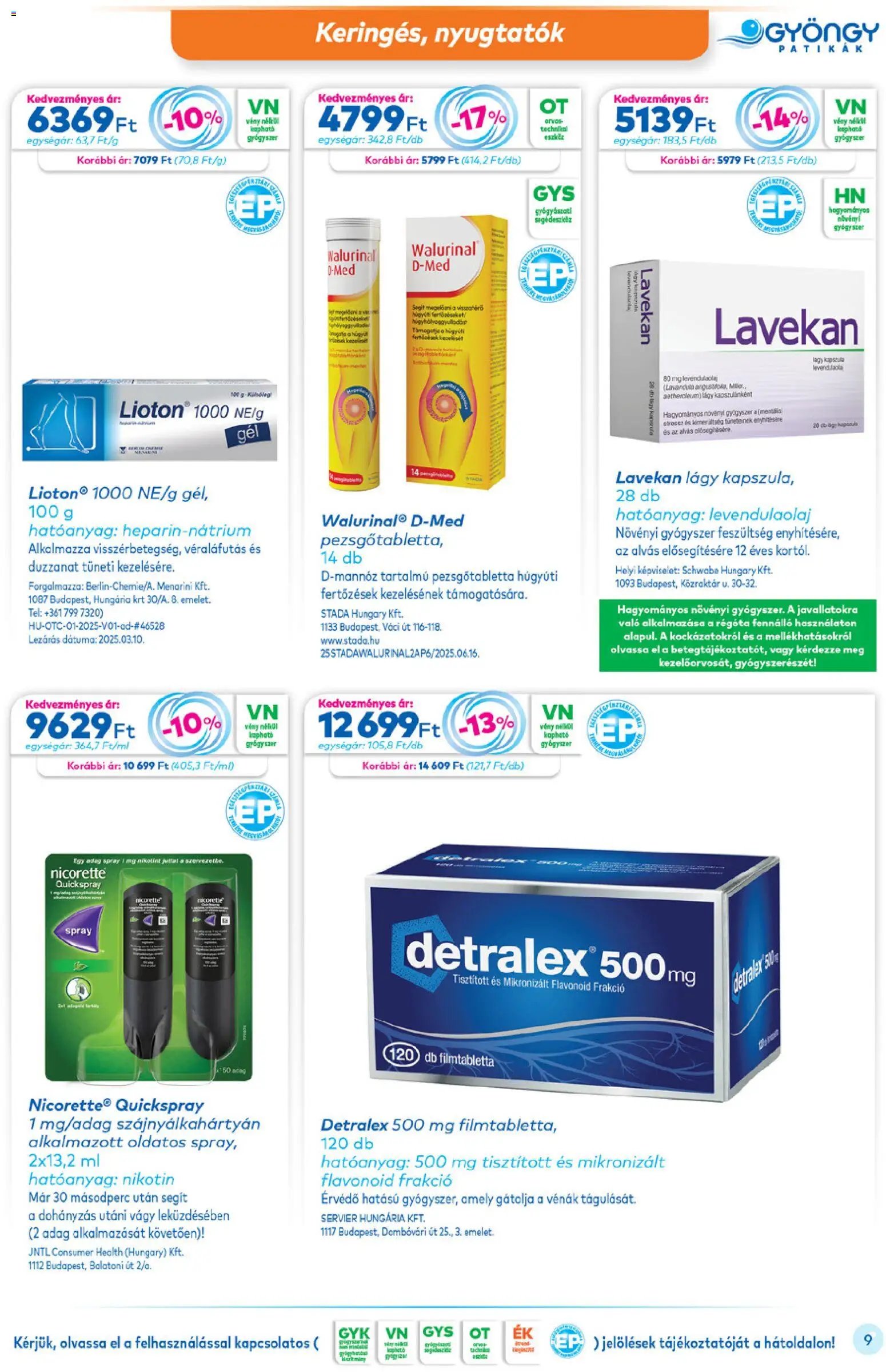 Gyöngy Patikák újság 2025.11.01. Akciós újság Gyöngy Patikák (2025-11-01 - 2025-11-30)