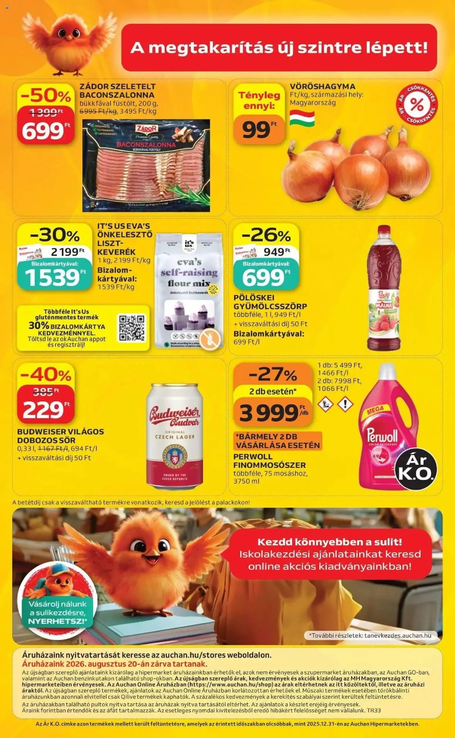 Auchan újság 2026.08.13. Auchan akciós újság Szolnok