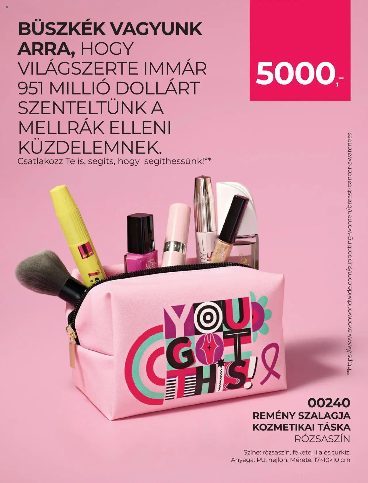 Avon újság 2025.10.01. Katalógus AVON - Adománygyűjtő katalógus (2025-10-01 - 2025-10-31)