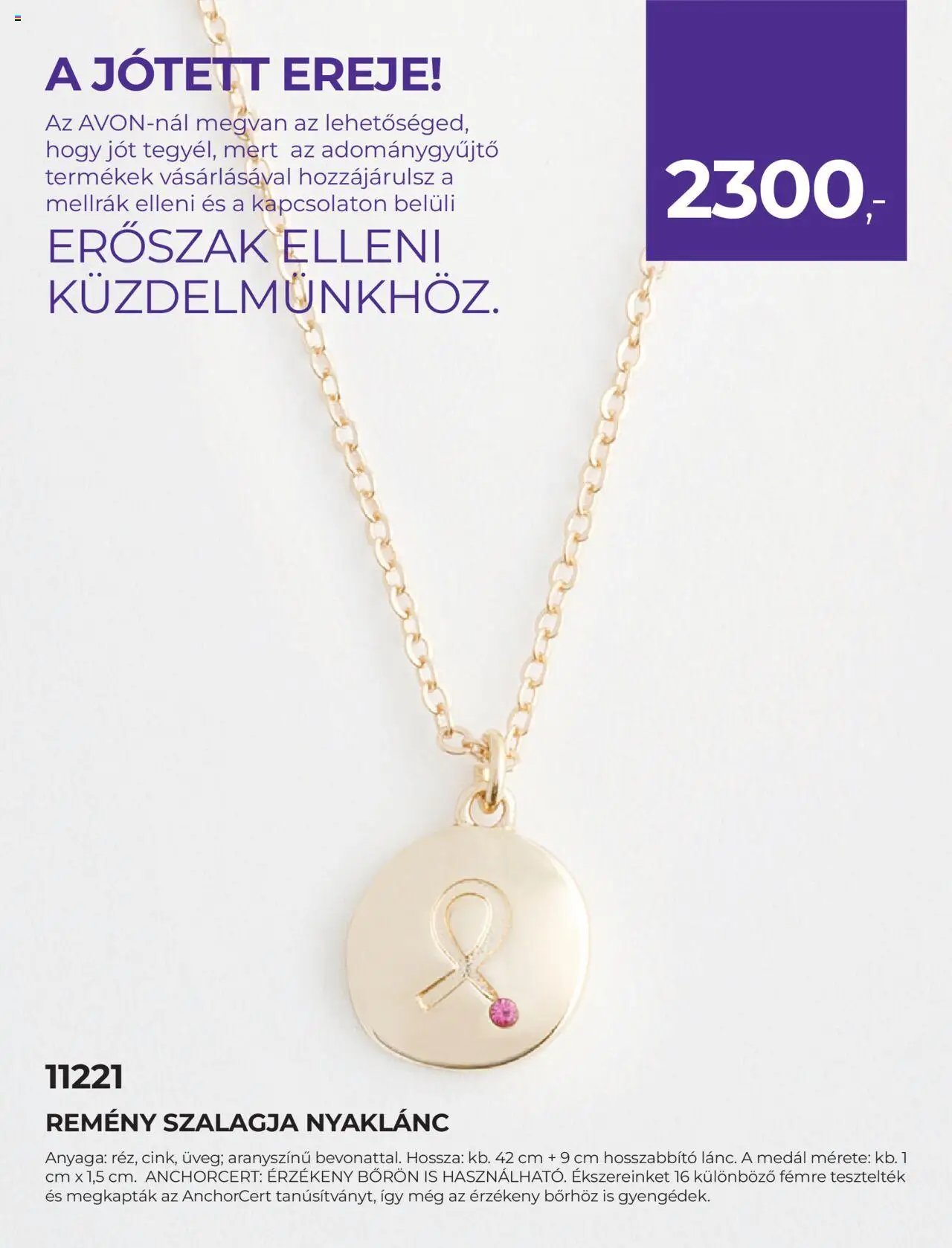 Avon újság 2025.10.01. Katalógus AVON - Adománygyűjtő katalógus (2025-10-01 - 2025-10-31)