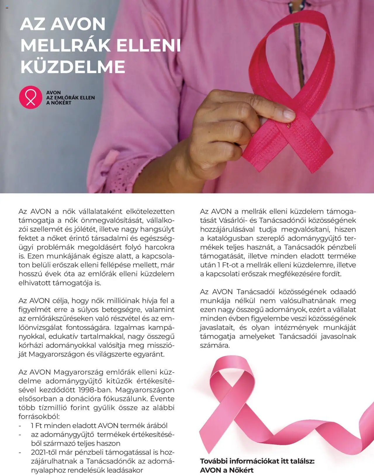 Avon újság 2025.10.01. Katalógus AVON - Adománygyűjtő katalógus (2025-10-01 - 2025-10-31)