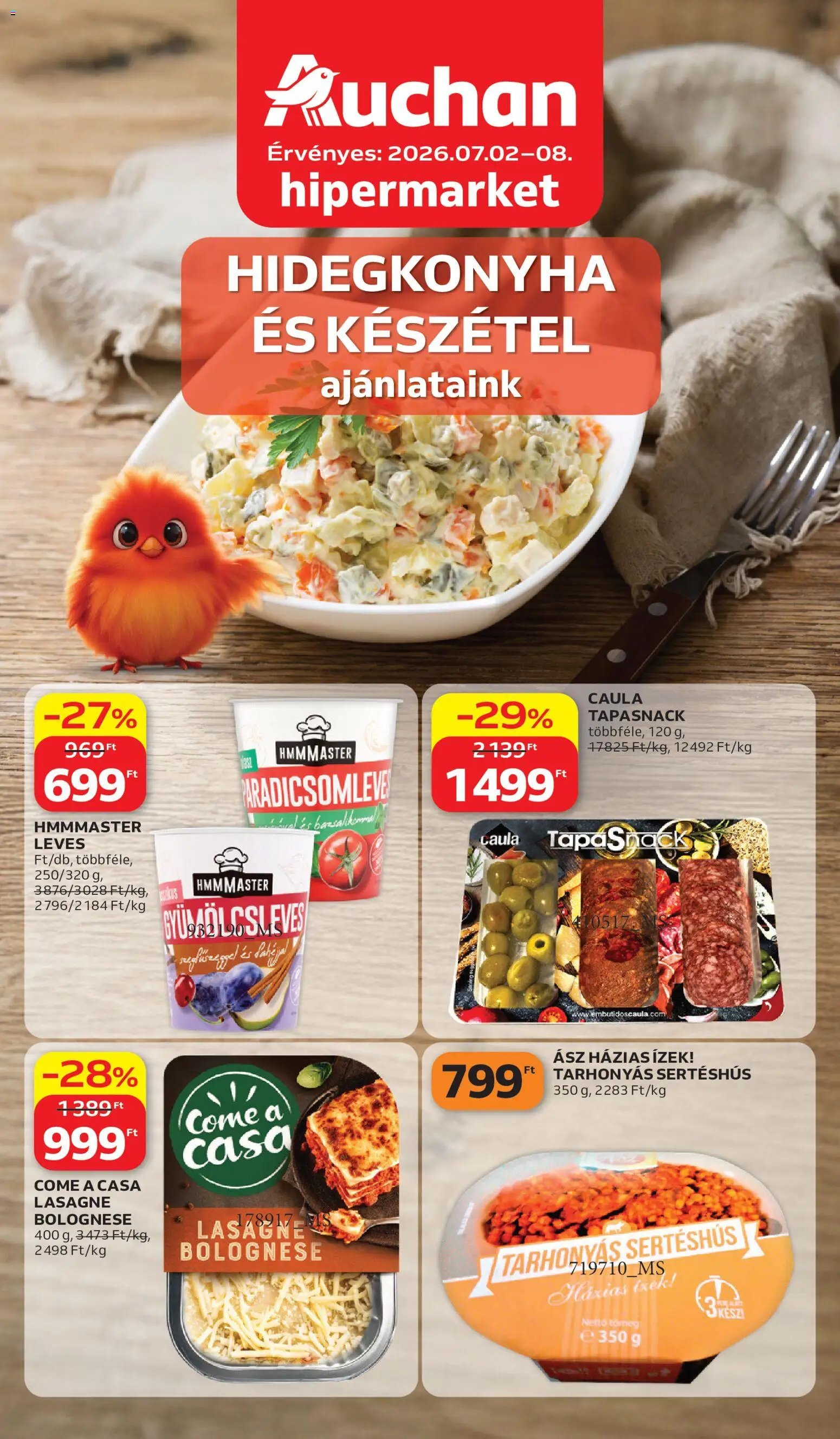 Auchan újság 2026.07.02. Auchan Hidegkonyha ajánlataink