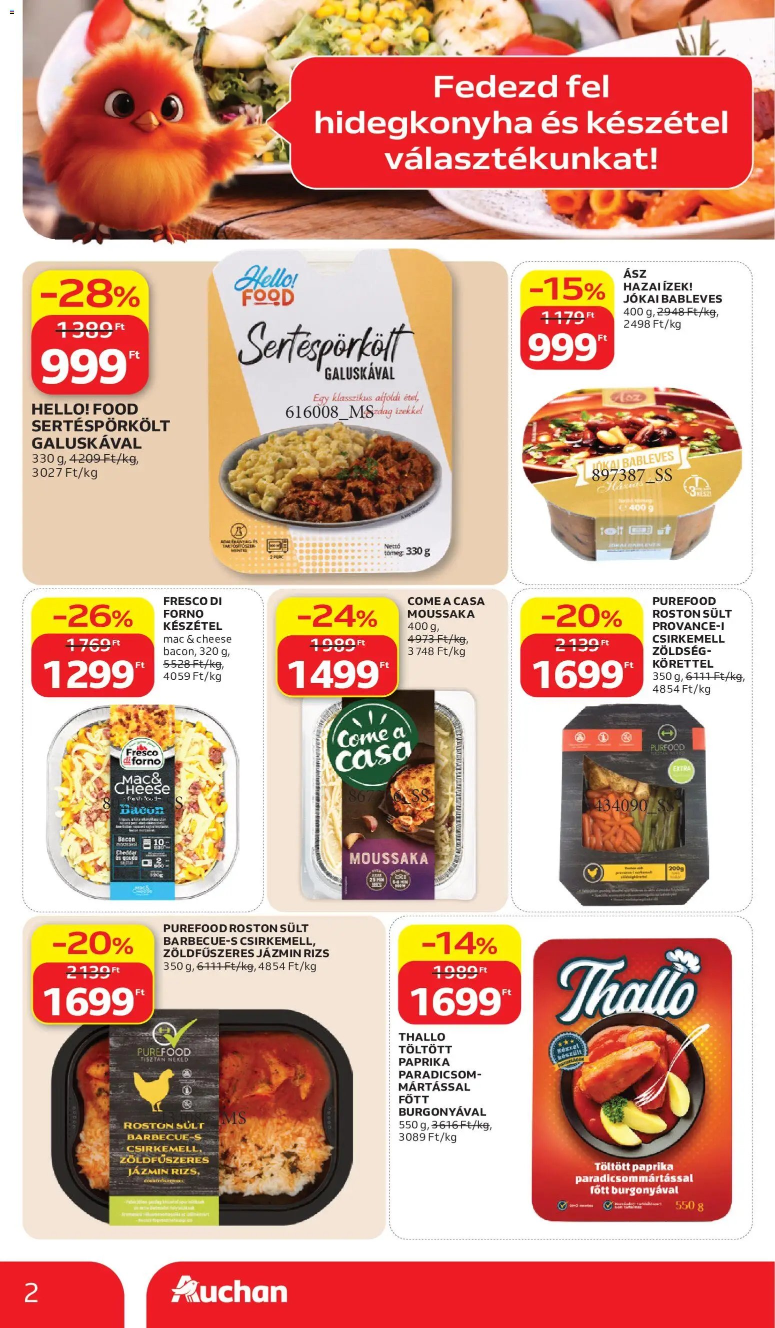 Auchan újság 2026.07.02. Auchan Hidegkonyha ajánlataink