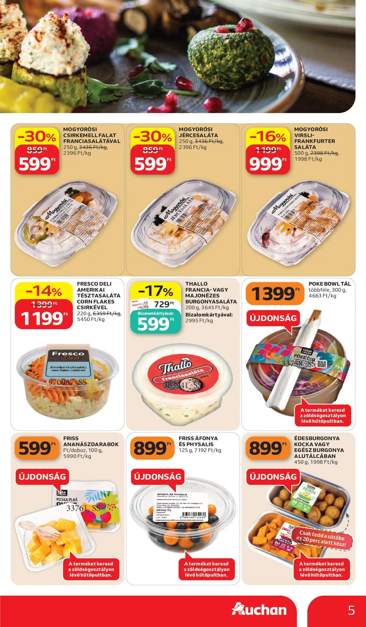 Auchan újság 2026.07.02. Auchan Hidegkonyha ajánlataink