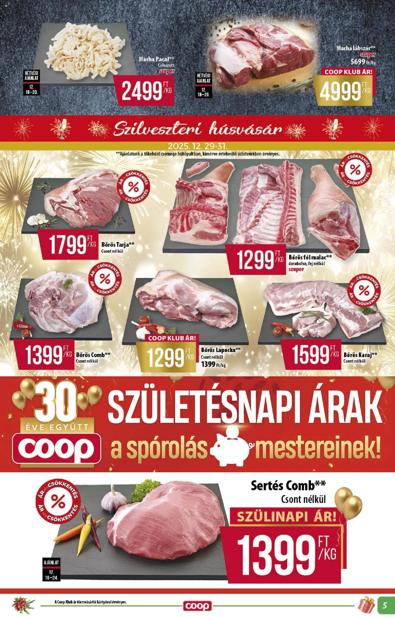 COOP újság 2025.12.18. Alföld Pro-Coop Zrt. - Abc szuper (2025-12-18 - 2025-12-31)