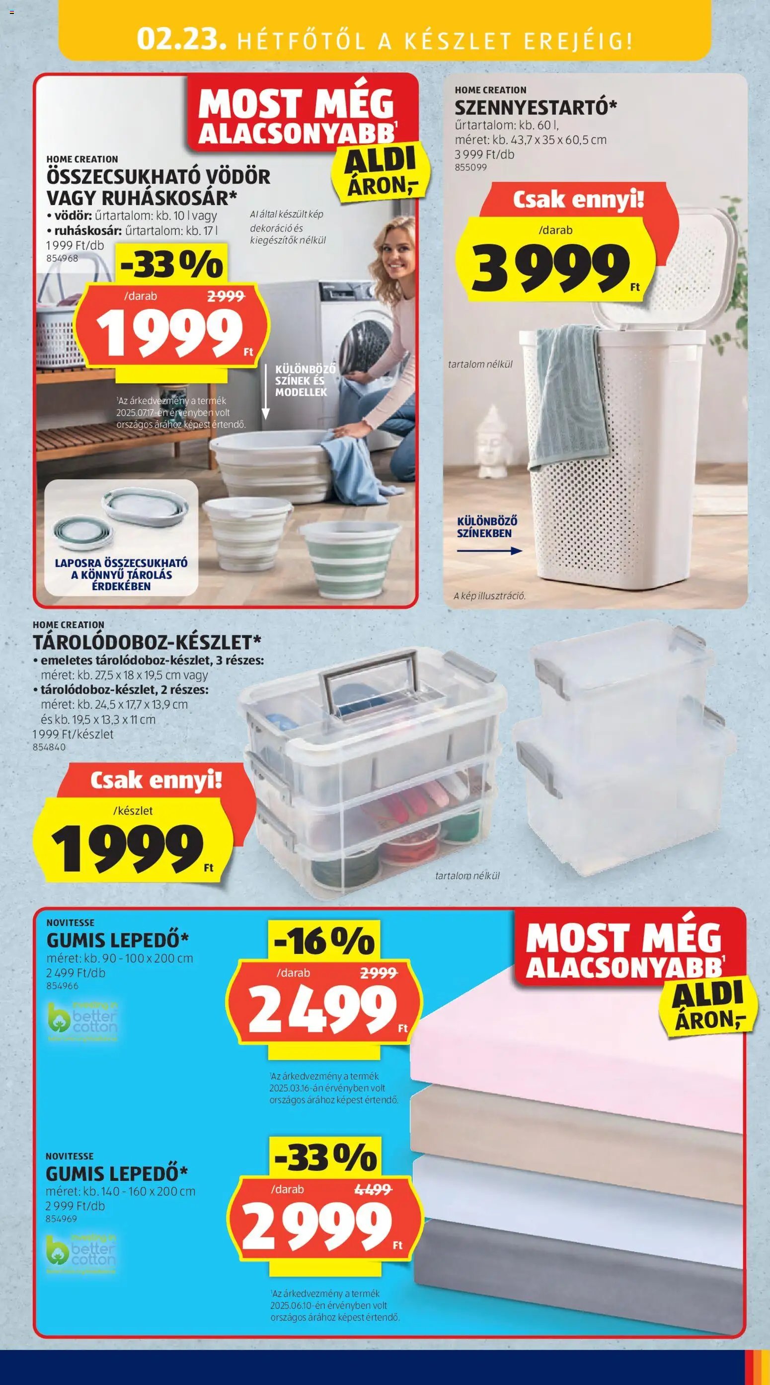 Aldi újság 2026.02.19. Középső sor termékei (2026-02-19 - 2026-02-25)