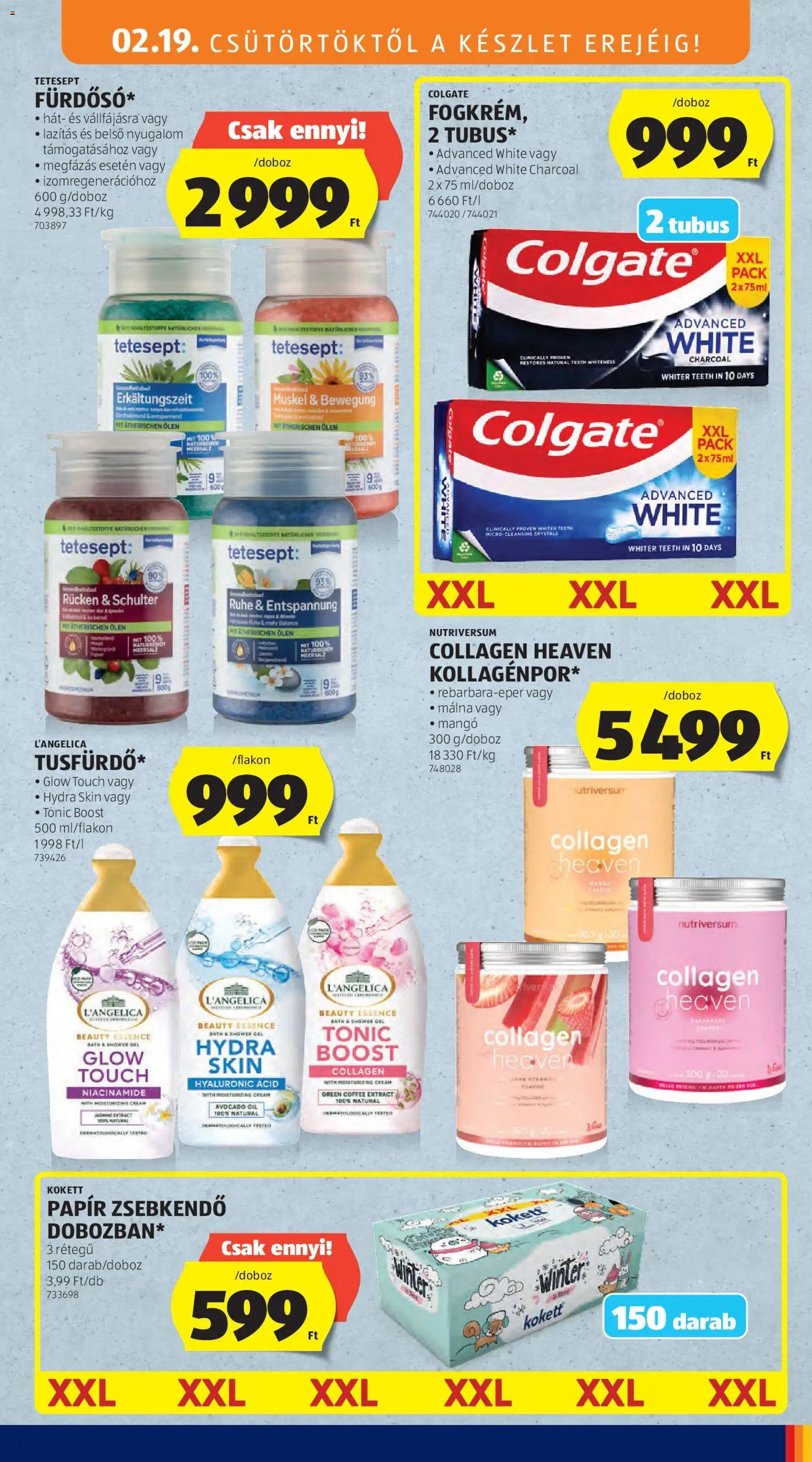 Aldi újság 2026.02.19. Középső sor termékei (2026-02-19 - 2026-02-25)