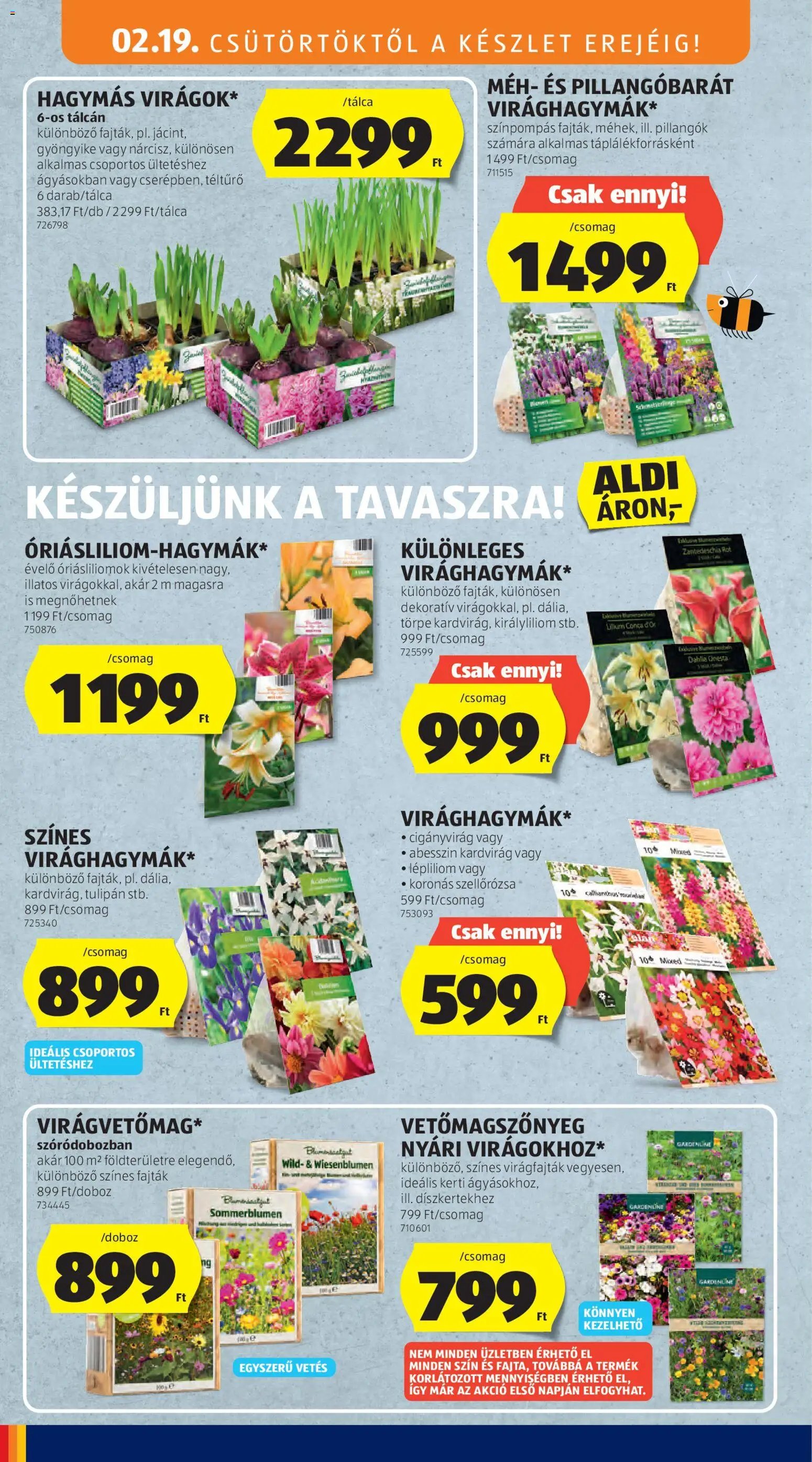 Aldi újság 2026.02.19. Középső sor termékei (2026-02-19 - 2026-02-25)
