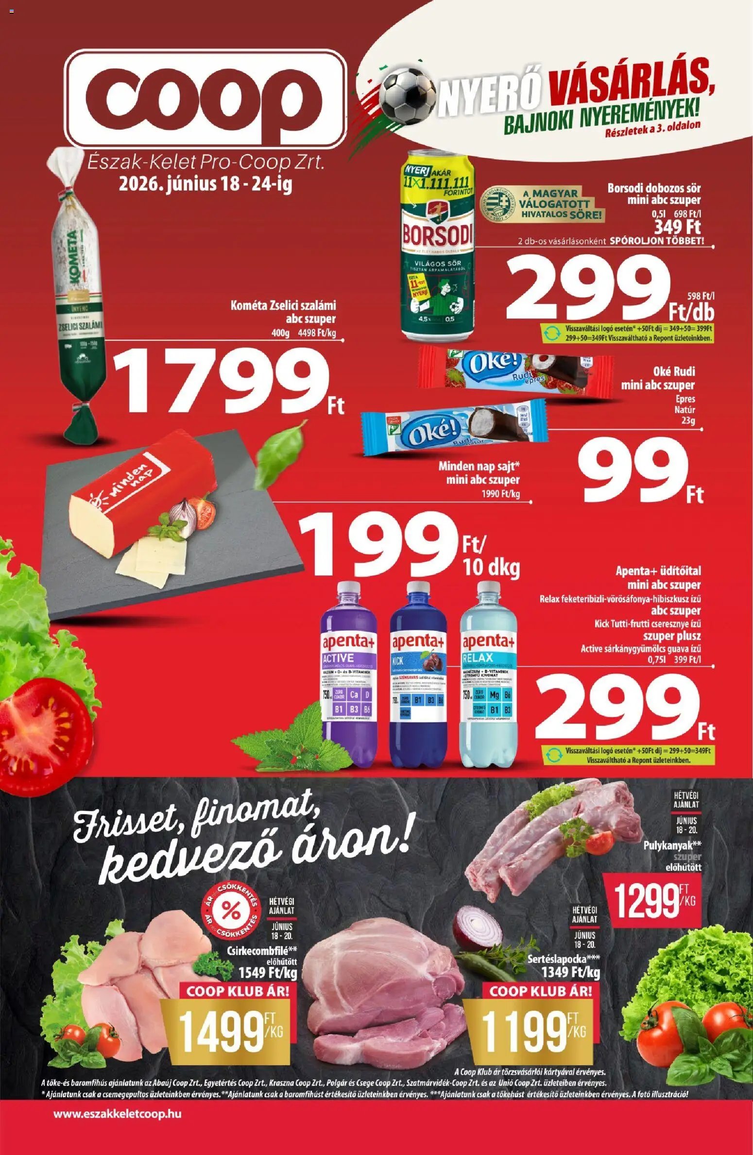 COOP újság 2026.06.18. COOP - Újság Észak Kelet Pro-Coop Zrt