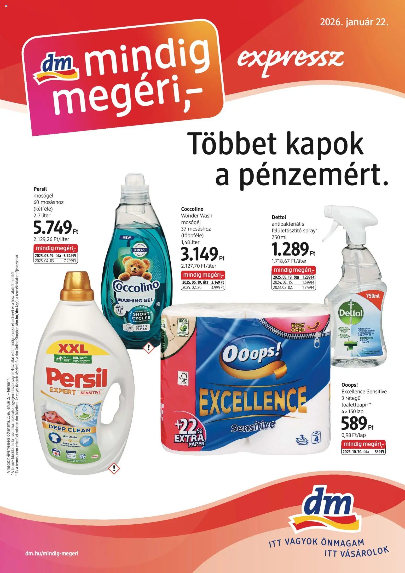 DM Drogerie Markt újság 2026.01.22. Akciós újság DM Drogerie Markt (2026-01-22 - 2026-02-04)