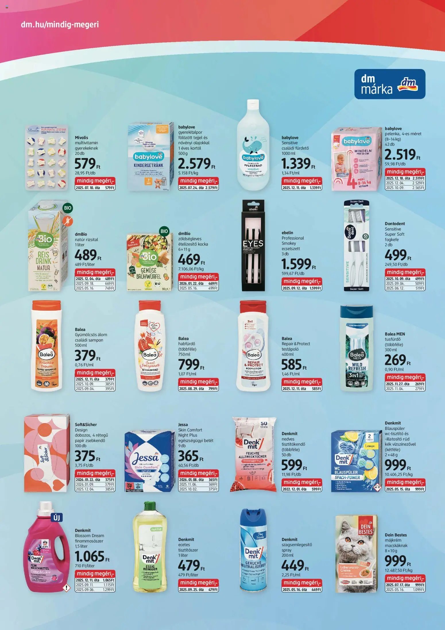 DM Drogerie Markt újság 2026.01.22. Akciós újság DM Drogerie Markt (2026-01-22 - 2026-02-04)