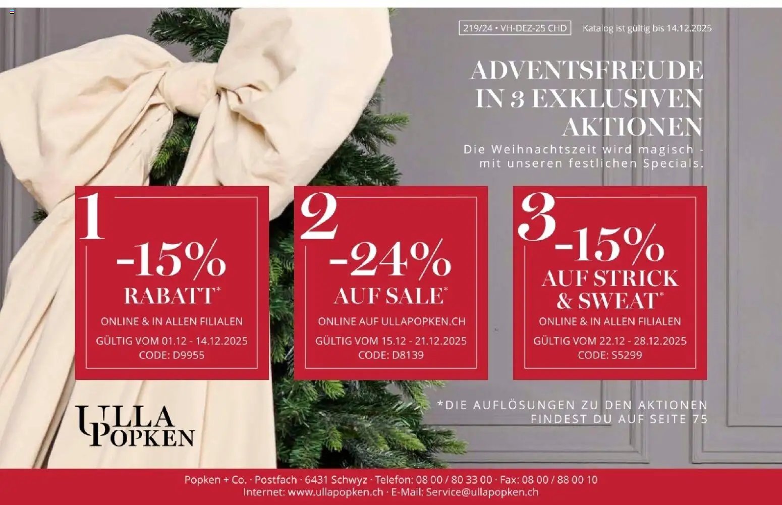 Ulla Popken újság 2025.12.03. Akciós újság Ulla Popken (2025-12-03 - 2025-12-31)