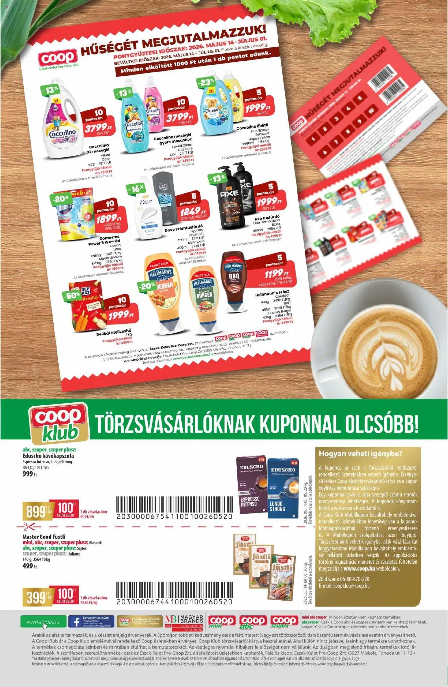 COOP újság 2026.05.14. COOP - Újság Észak Kelet Pro-Coop Zrt (2026-05-14 - 2026-05-20)