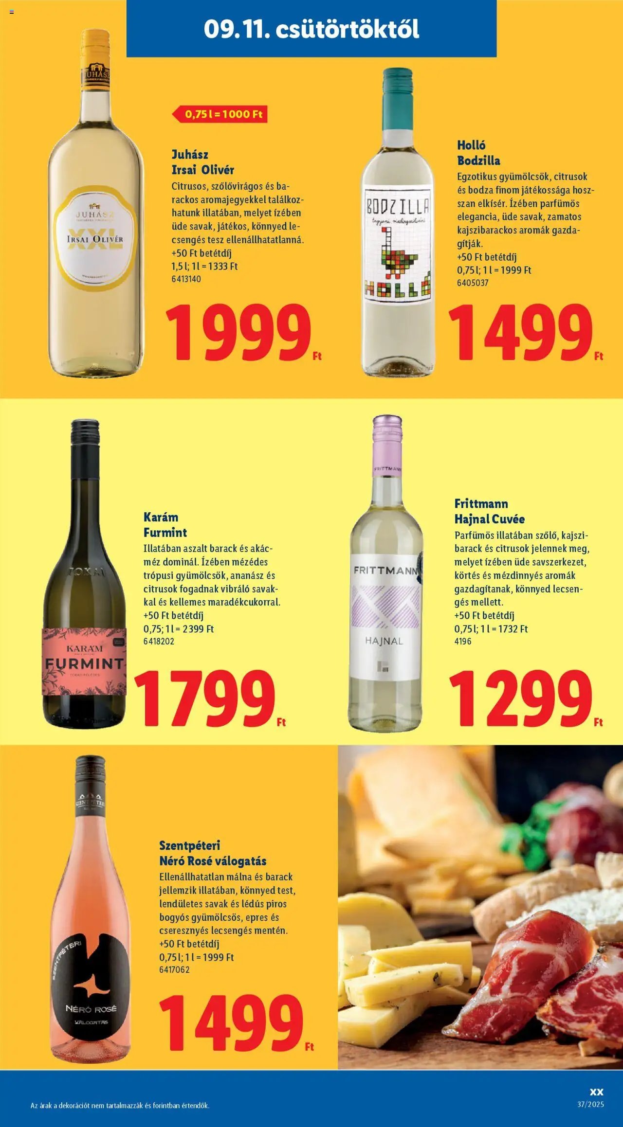 Lidl újság 2025.09.11. Magyar borkatalógus (2025-09-11)