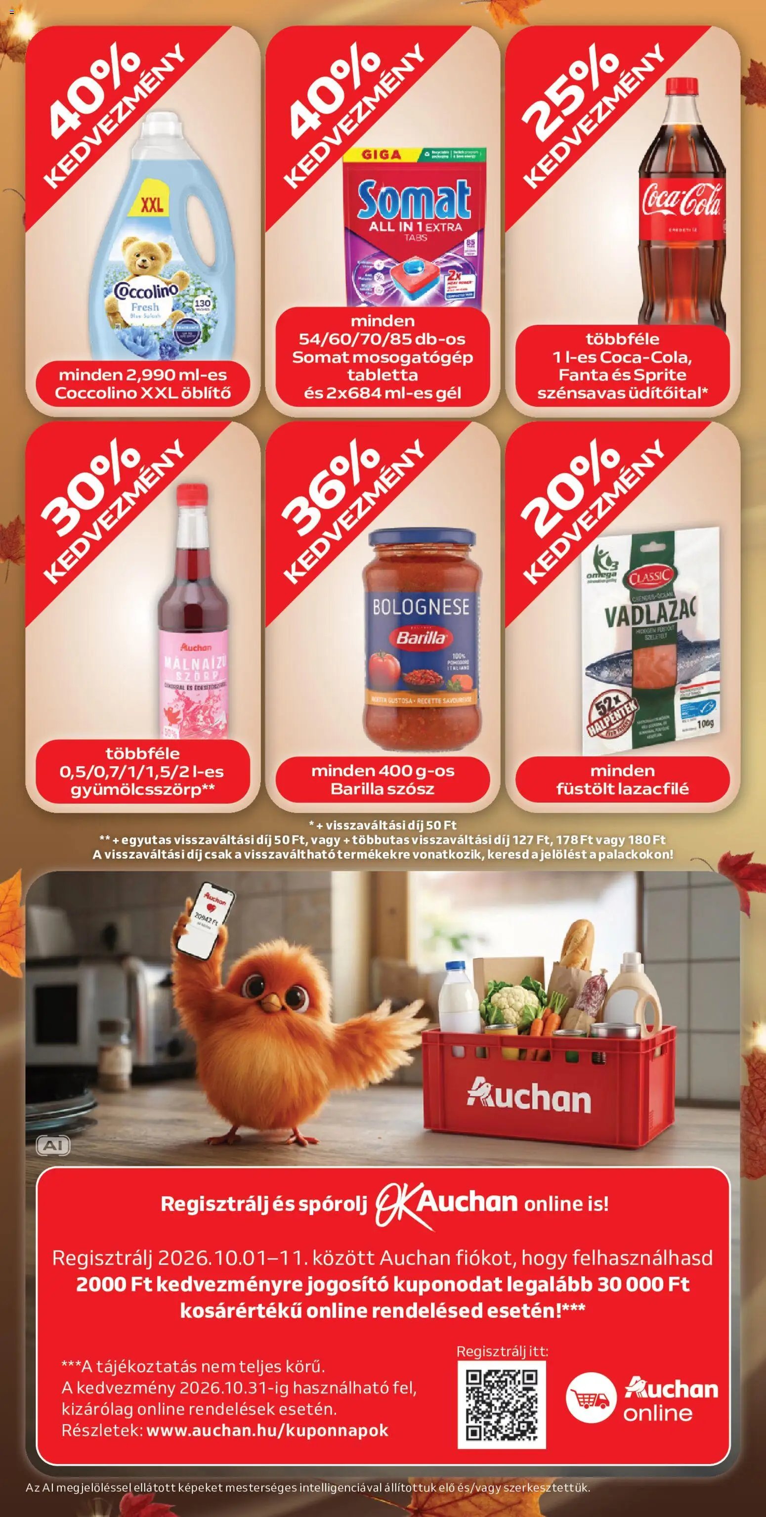 Auchan újság 2026.10.01. Auchan Őszi kuponnapok