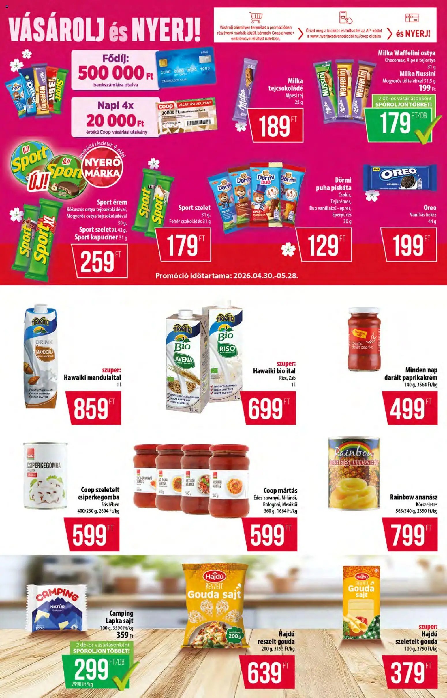 COOP újság 2026.04.30. COOP - Újság Észak Kelet Pro-Coop Zrt (2026-04-30 - 2026-05-06)