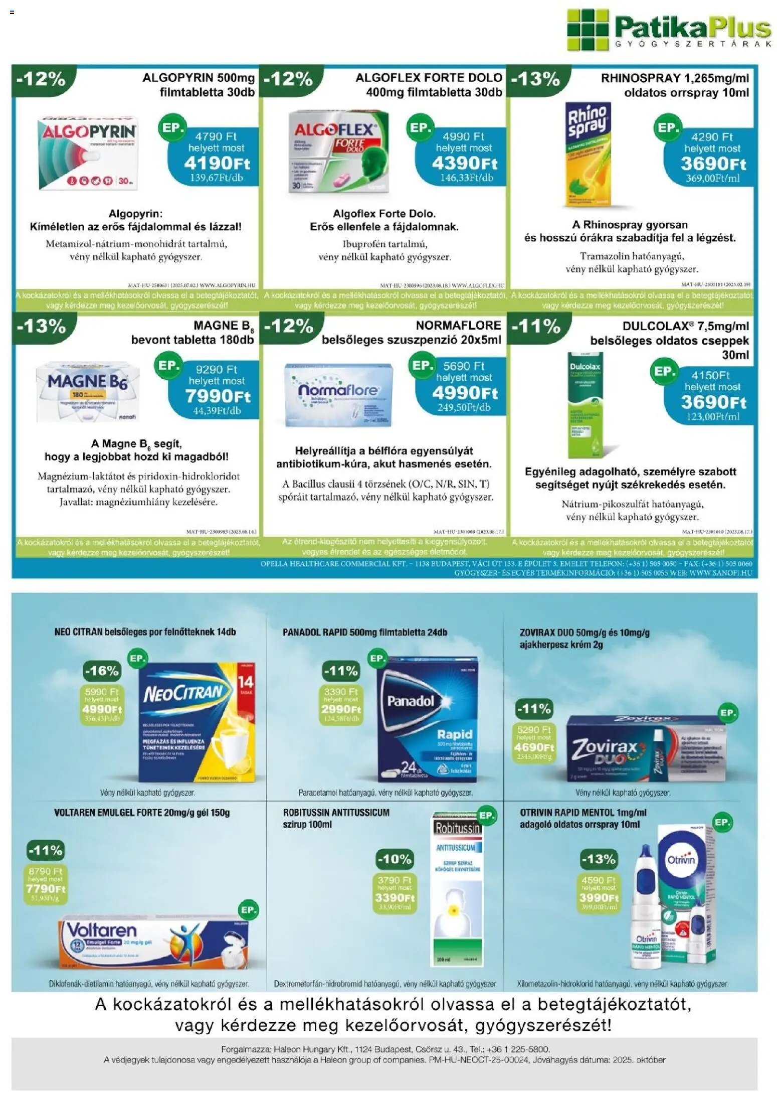 PatikaPlus újság 2025.11.01. Akciós újság PatikaPlus (2025-11-01 - 2025-11-30)