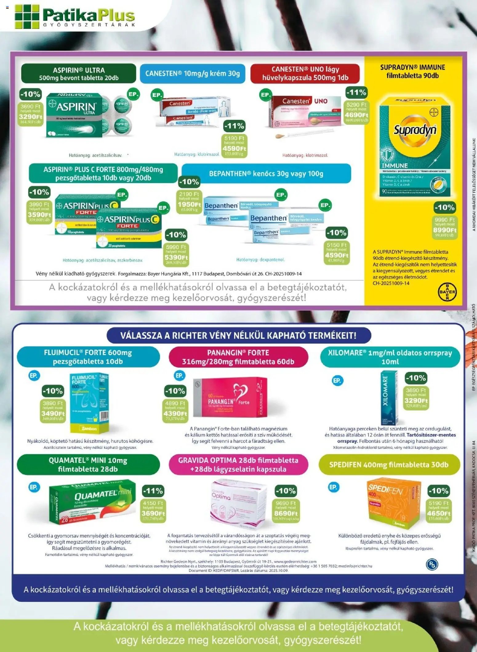 PatikaPlus újság 2025.11.01. Akciós újság PatikaPlus (2025-11-01 - 2025-11-30)