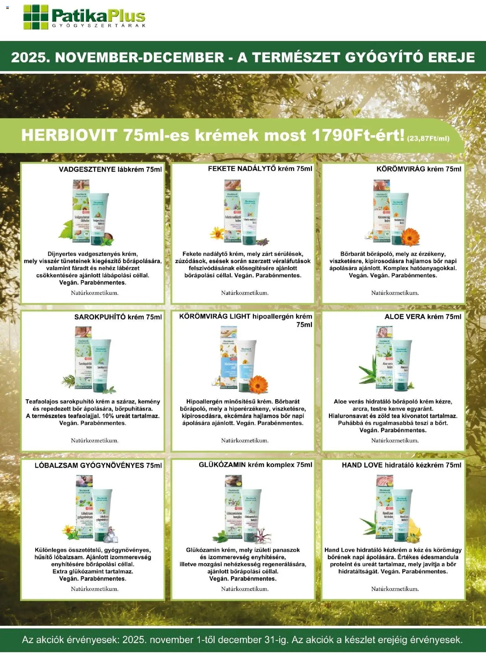 PatikaPlus újság 2025.11.01. Akciós újság PatikaPlus (2025-11-01 - 2025-11-30)
